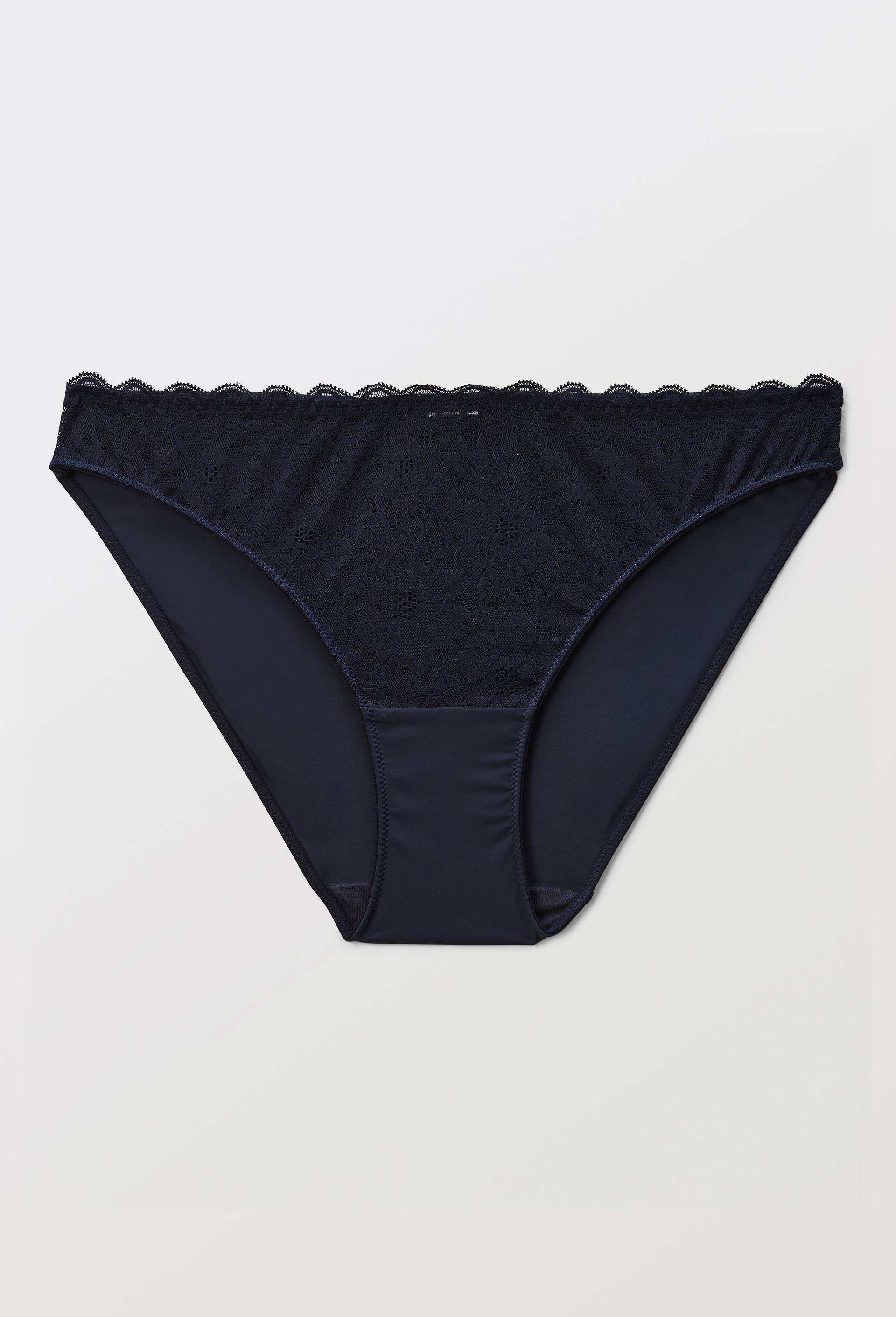 Culotte LUCILE en dentelle, Bleu fonc&eacute;, large image number 2