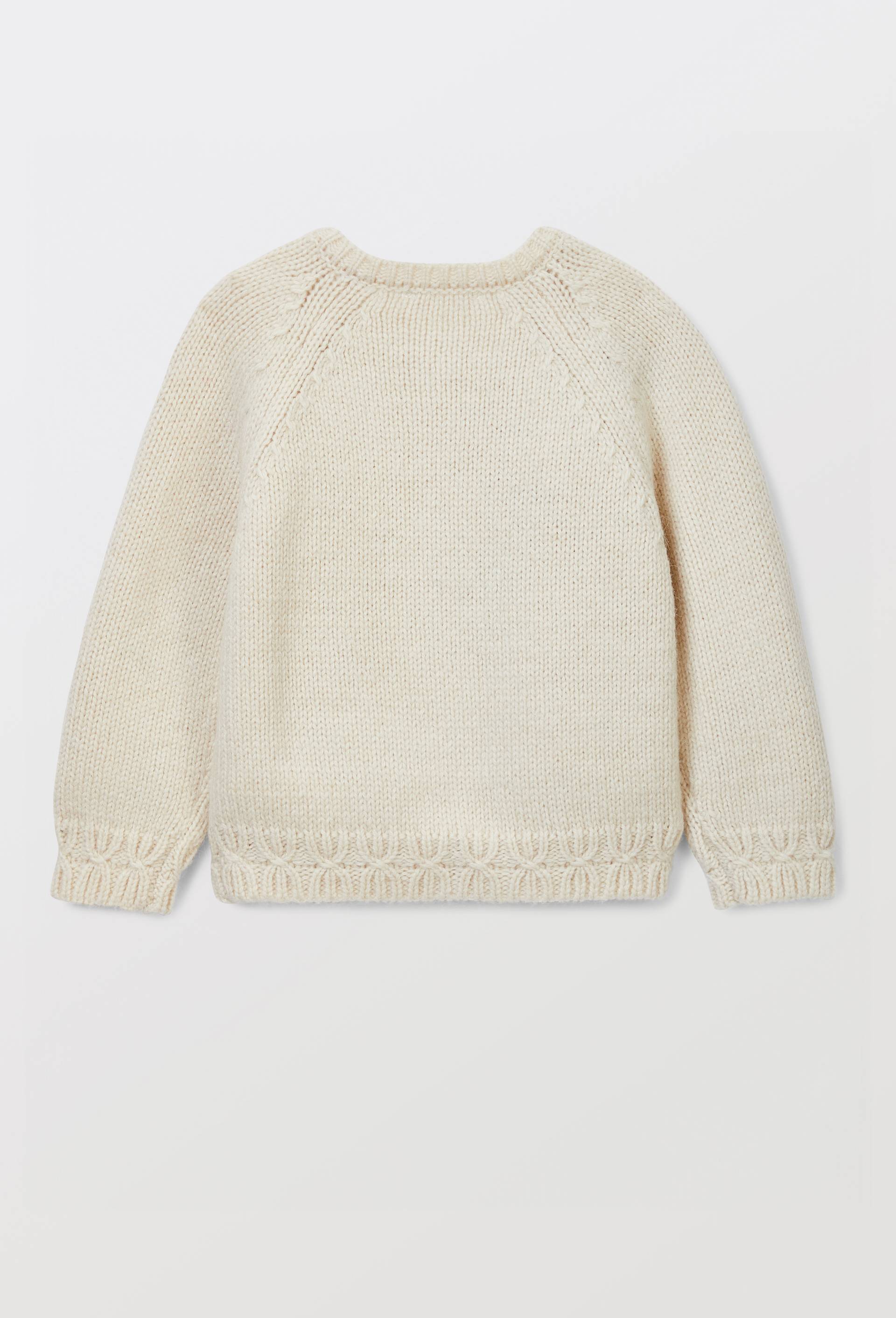 Cardigan tricot brod&eacute; contenant de la laine, Beige clair, large image number 1.0