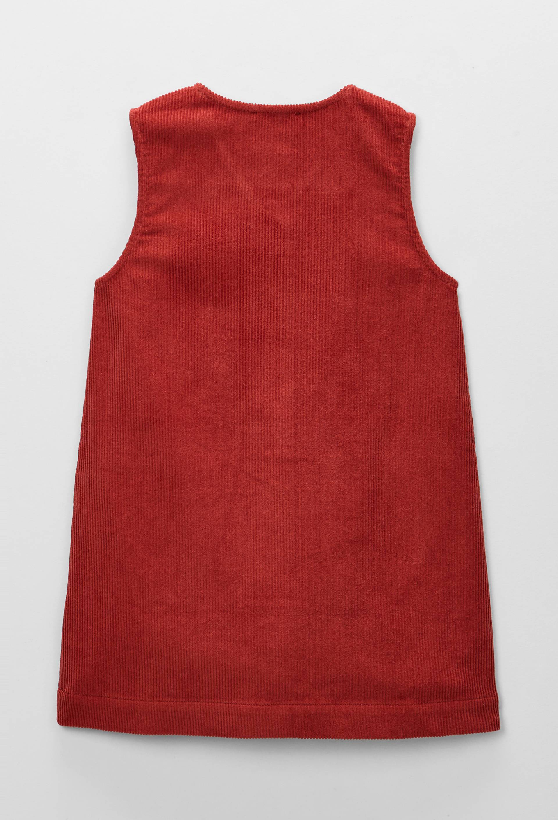 Robe sans manche en velours, Rouge, large image number 2