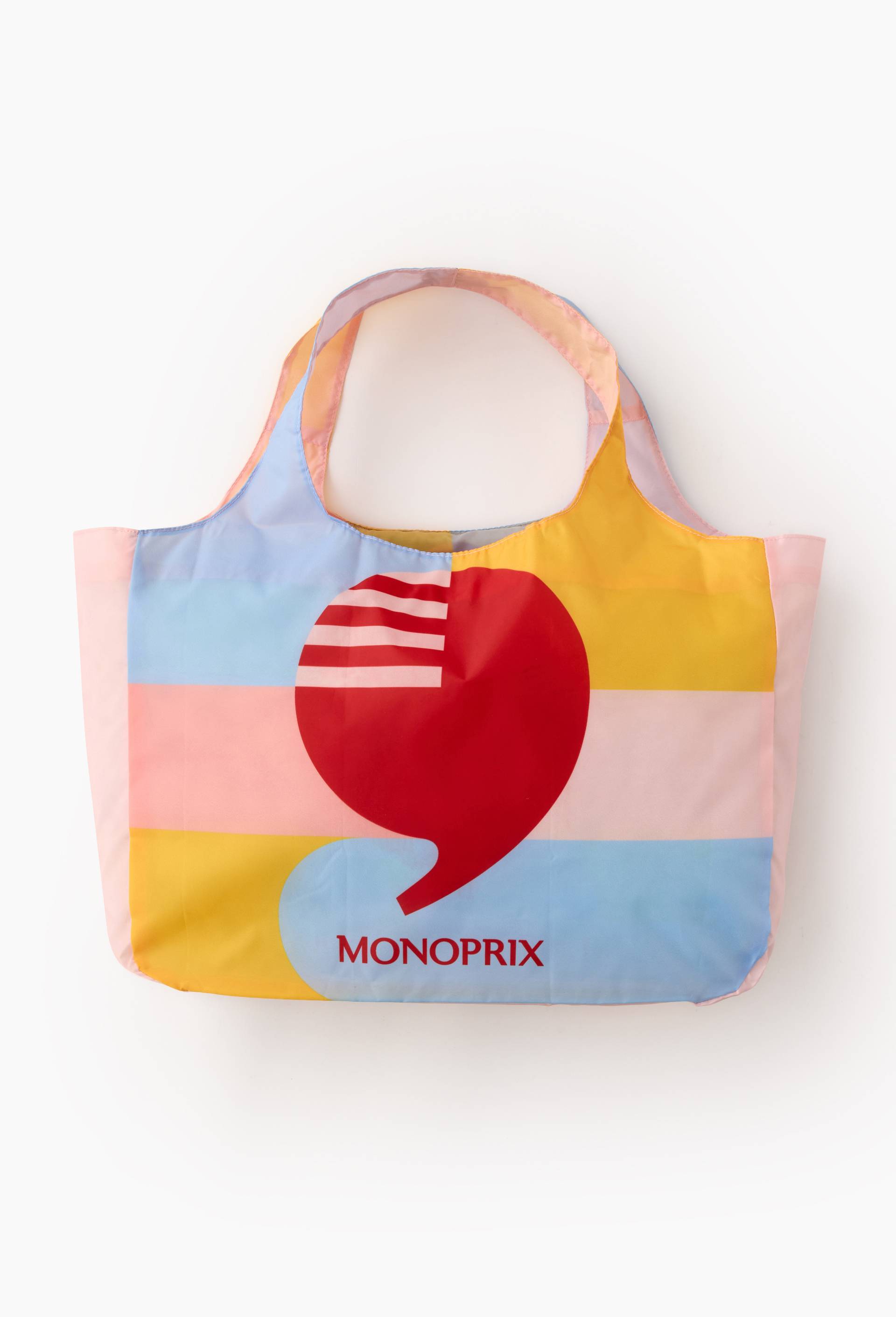 Sac DD pop ray&eacute;, 40x11x30cm, en polyester, Bleu clair, large image number 0