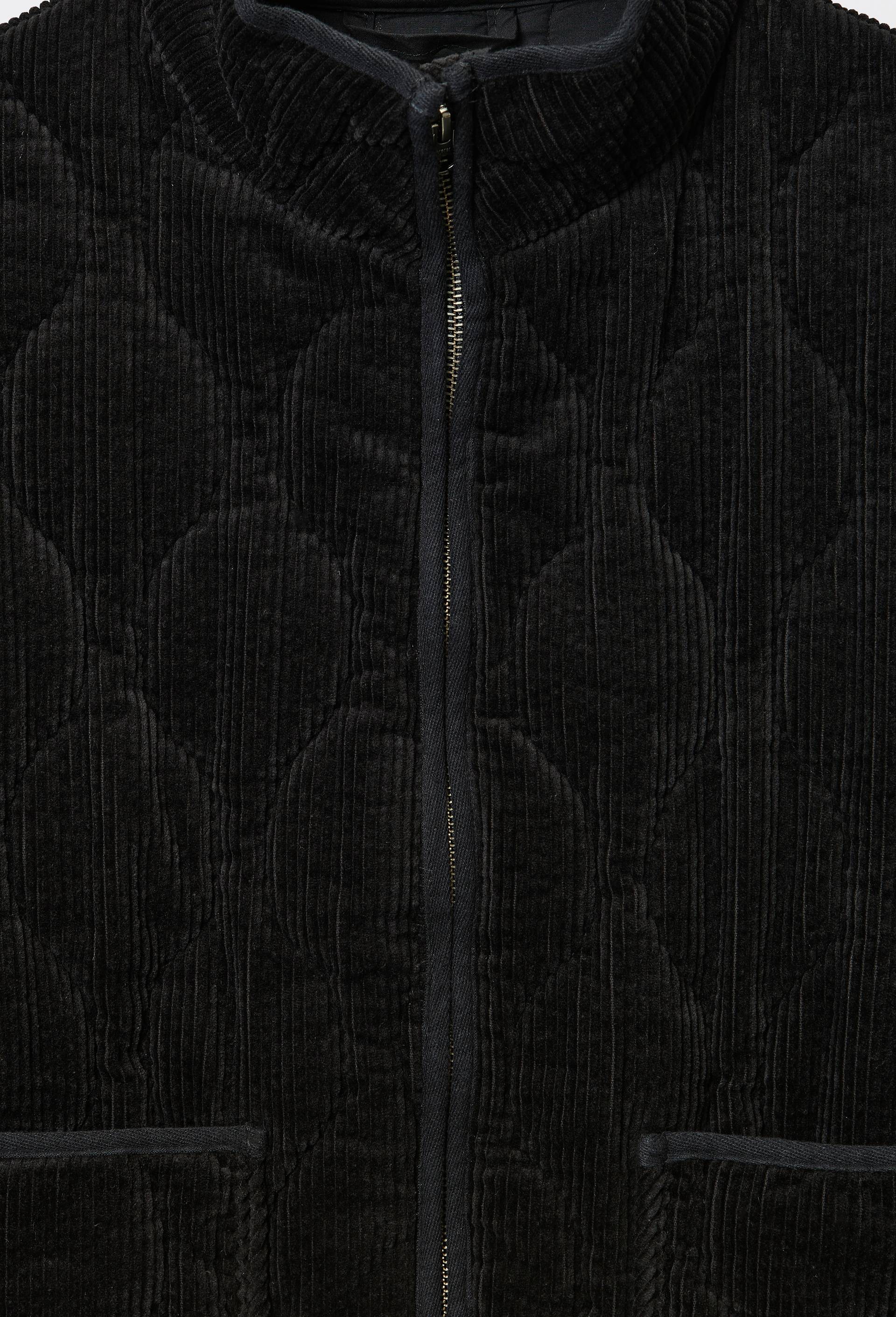 Veste matelass&eacute;e en velours c&ocirc;tel&eacute;, Noir, large image number 4