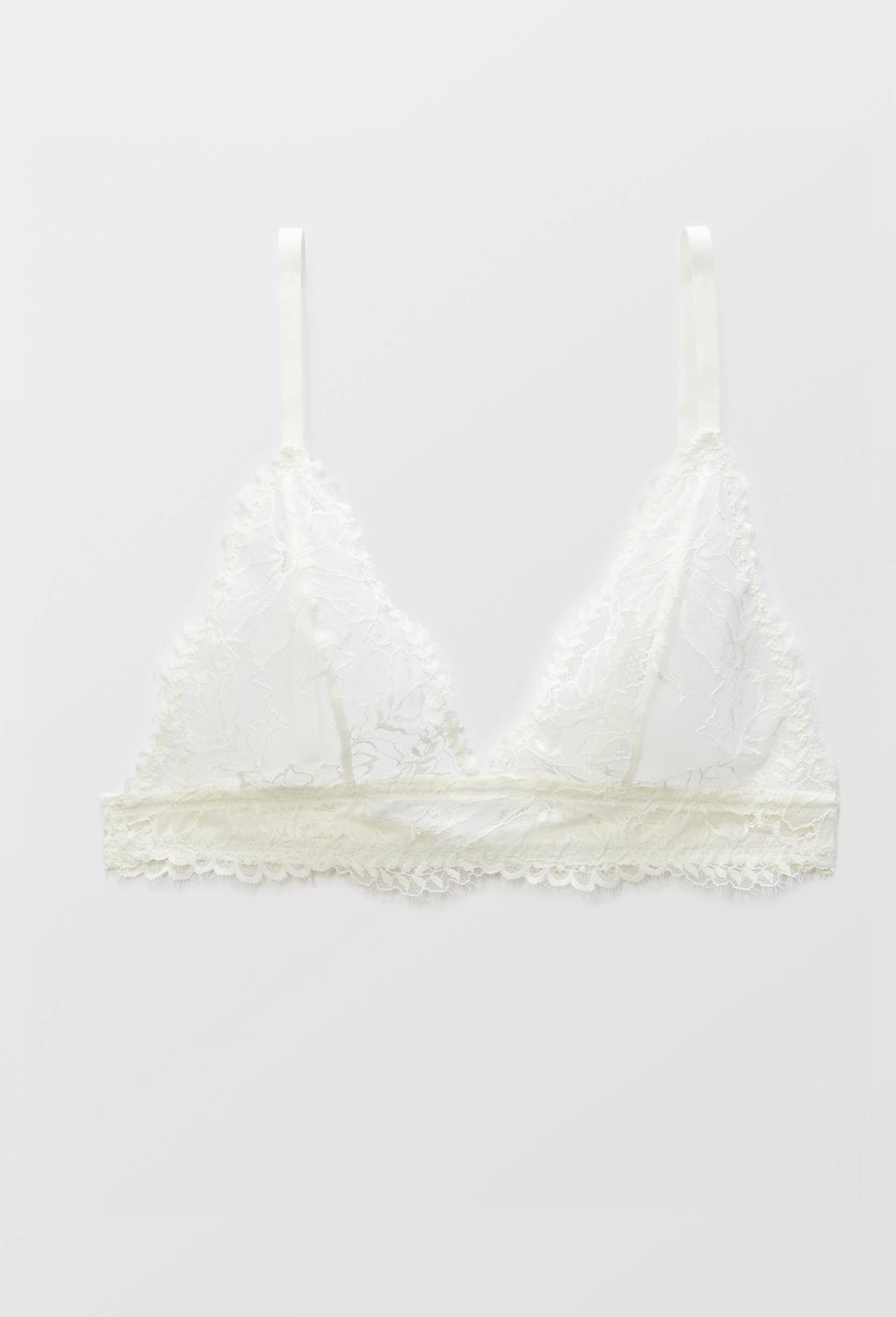 Soutien-gorge triangle ELISE en dentelle, Ecru, large image number 2