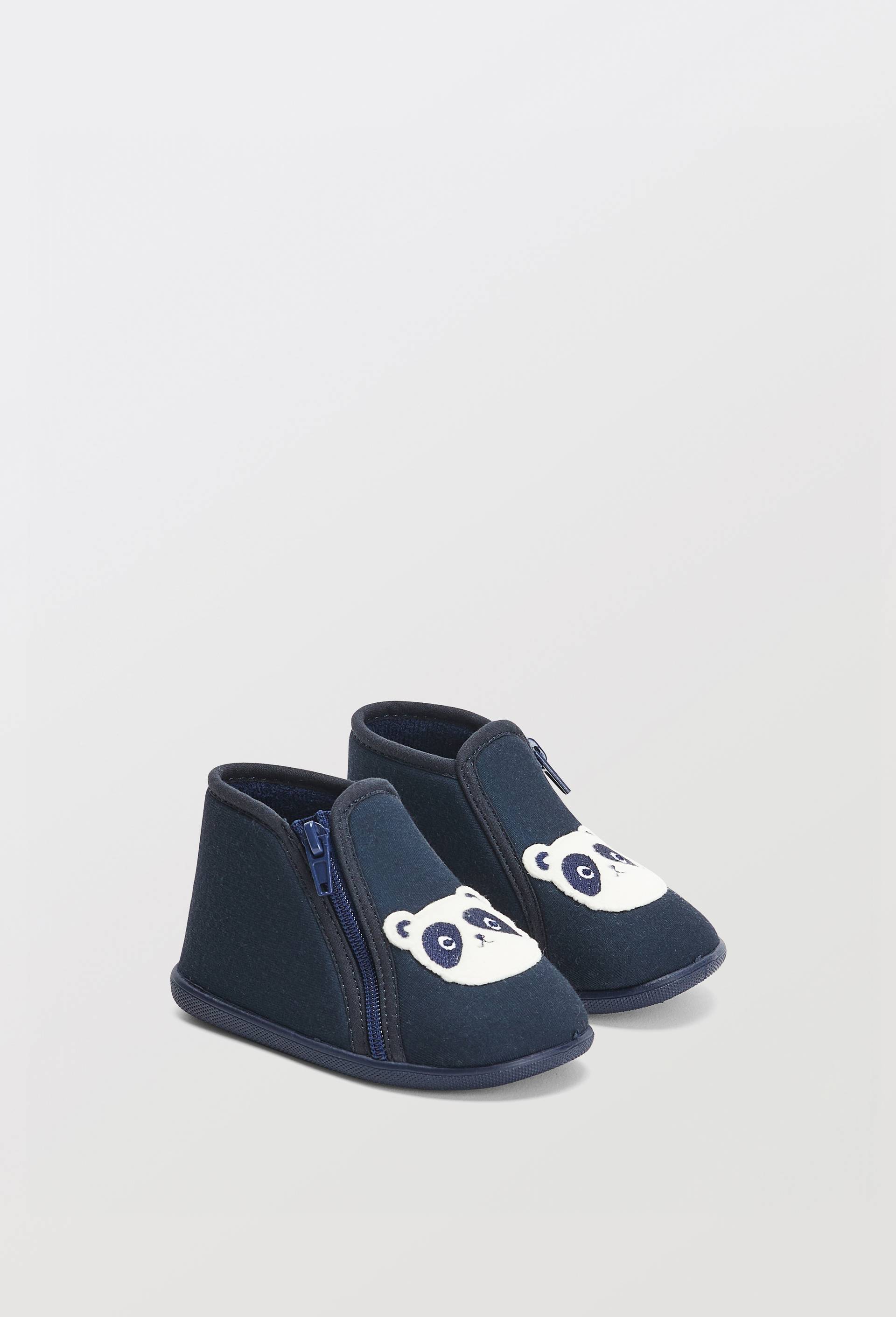 CHAUSSON BRODE BB, Bleu fonc&eacute;, large image number 0.0