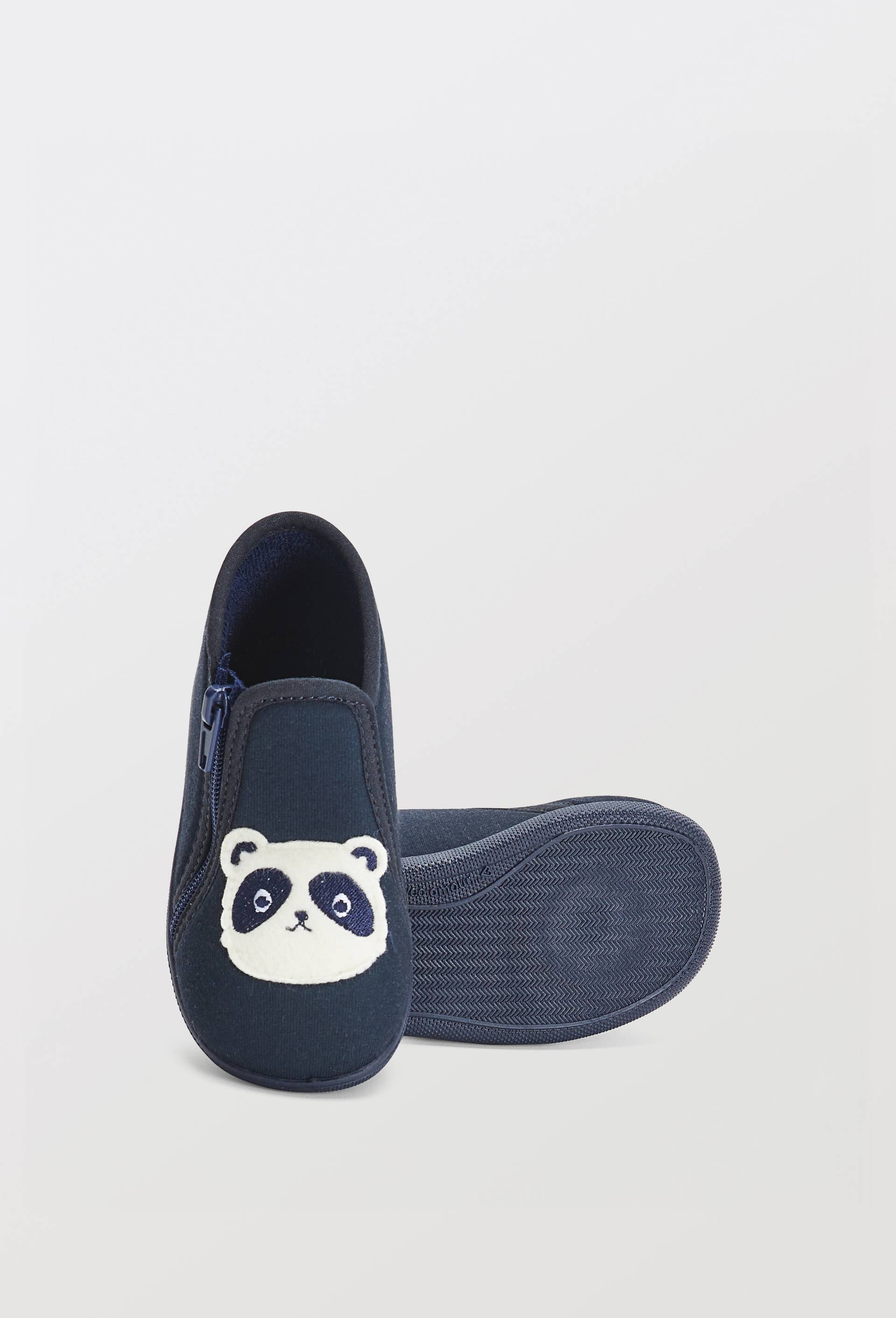 CHAUSSON BRODE BB, Bleu fonc&eacute;, large image number 2