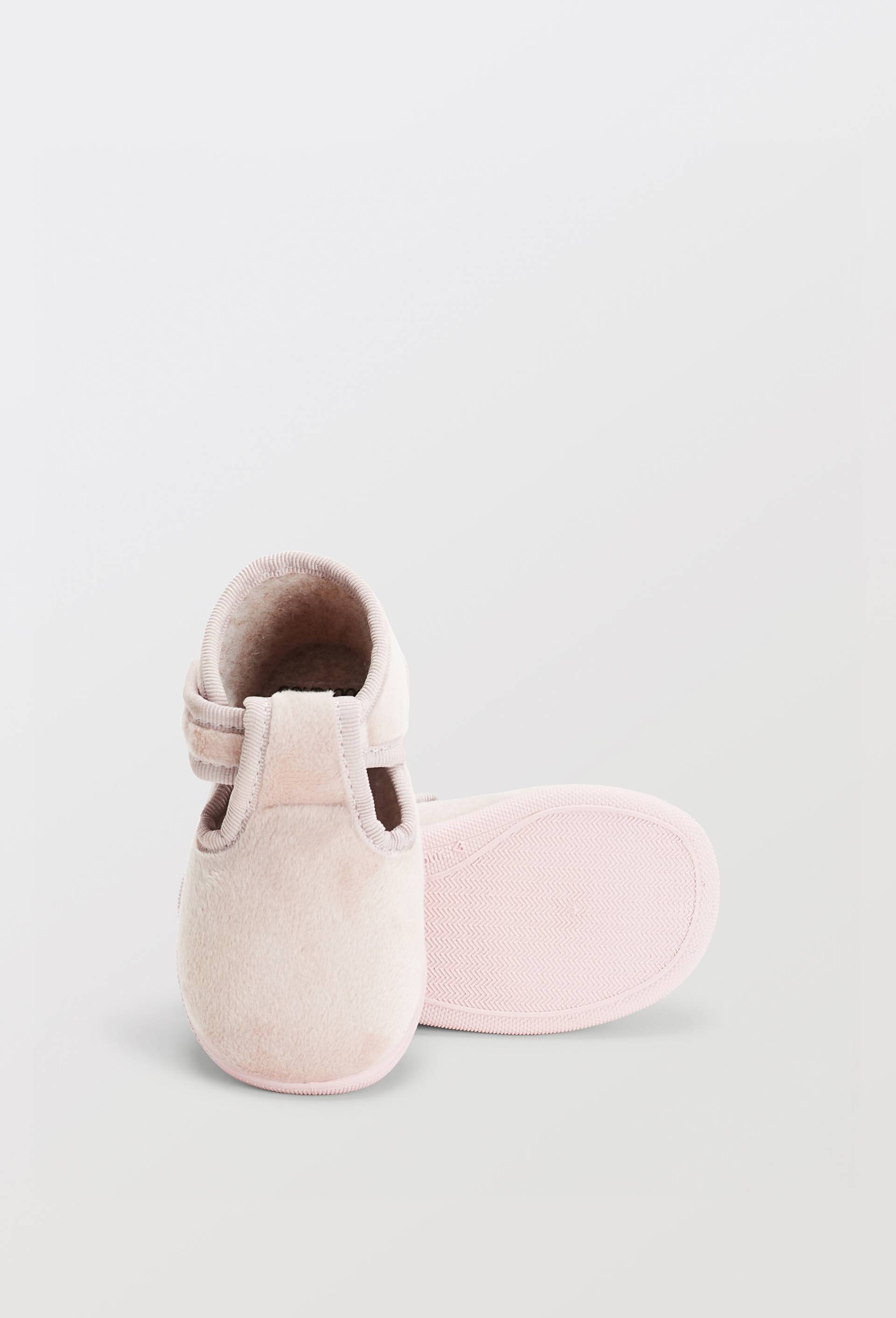 CHAUSSON BEBE VELOUR, Violet, large image number 2
