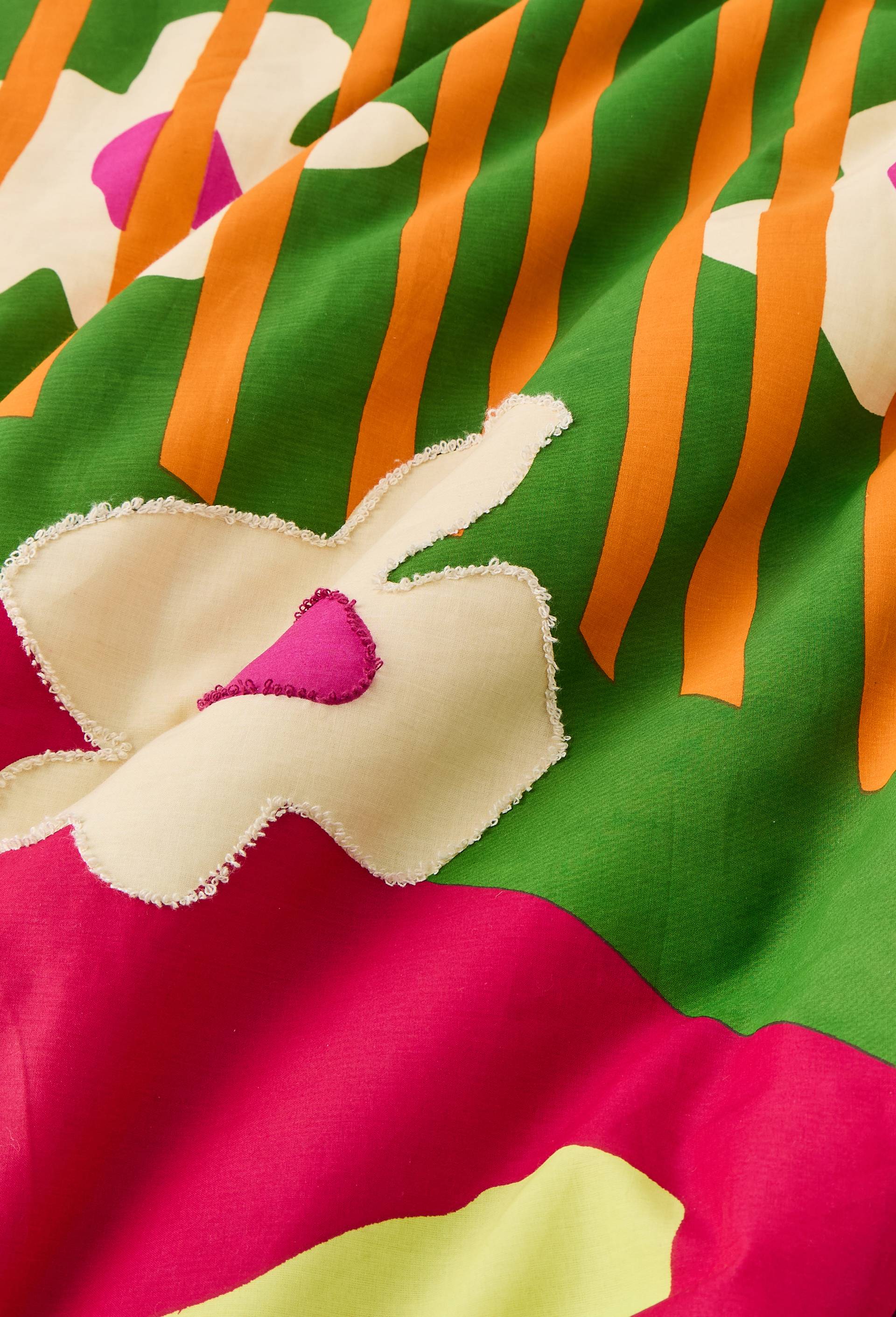Boutis brod&eacute;, 130x180cm, en coton - LES CRAFTIES x MONOPRIX, Multicolore, large image number 3