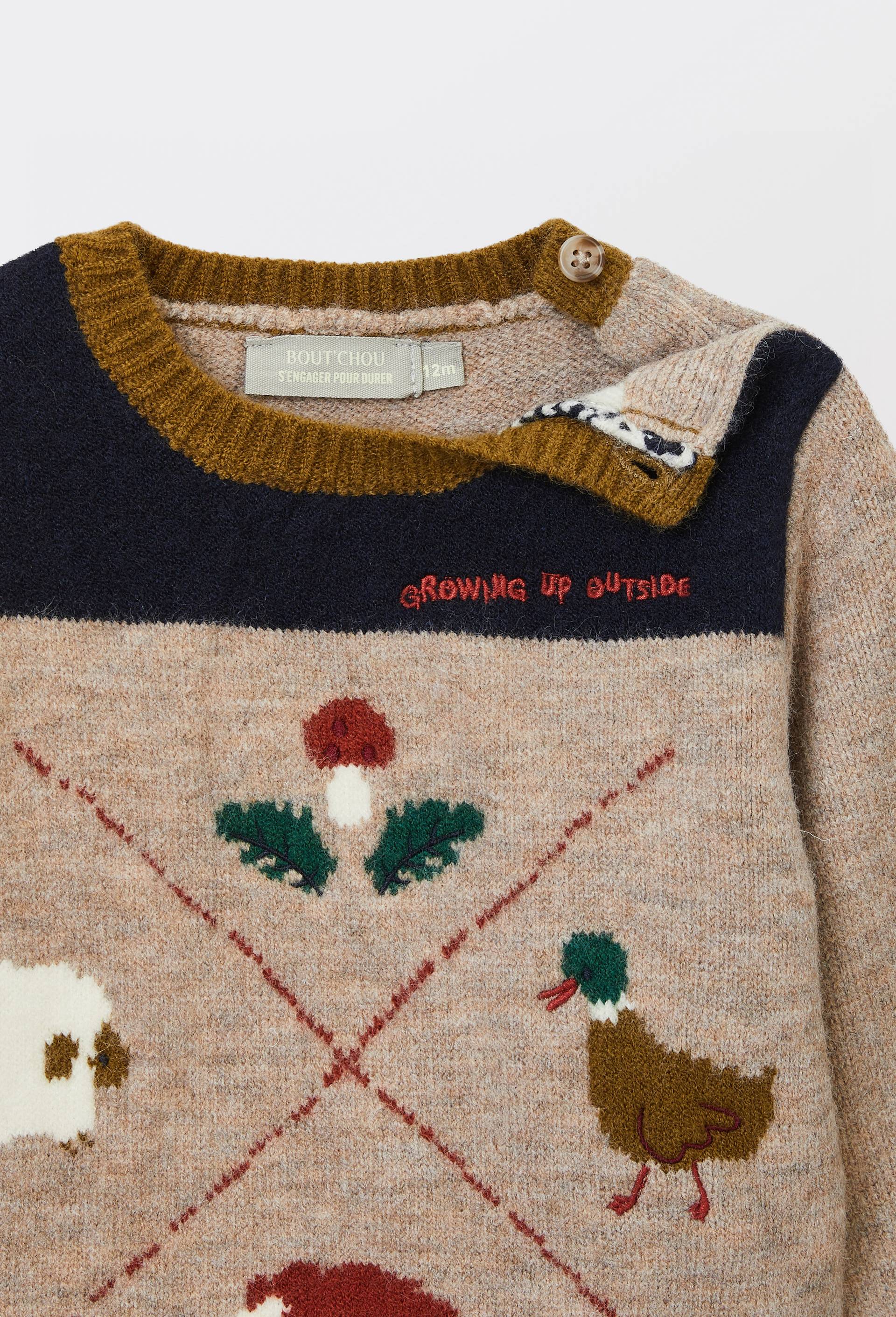 Pull fantaisie, Beige, large image number 3