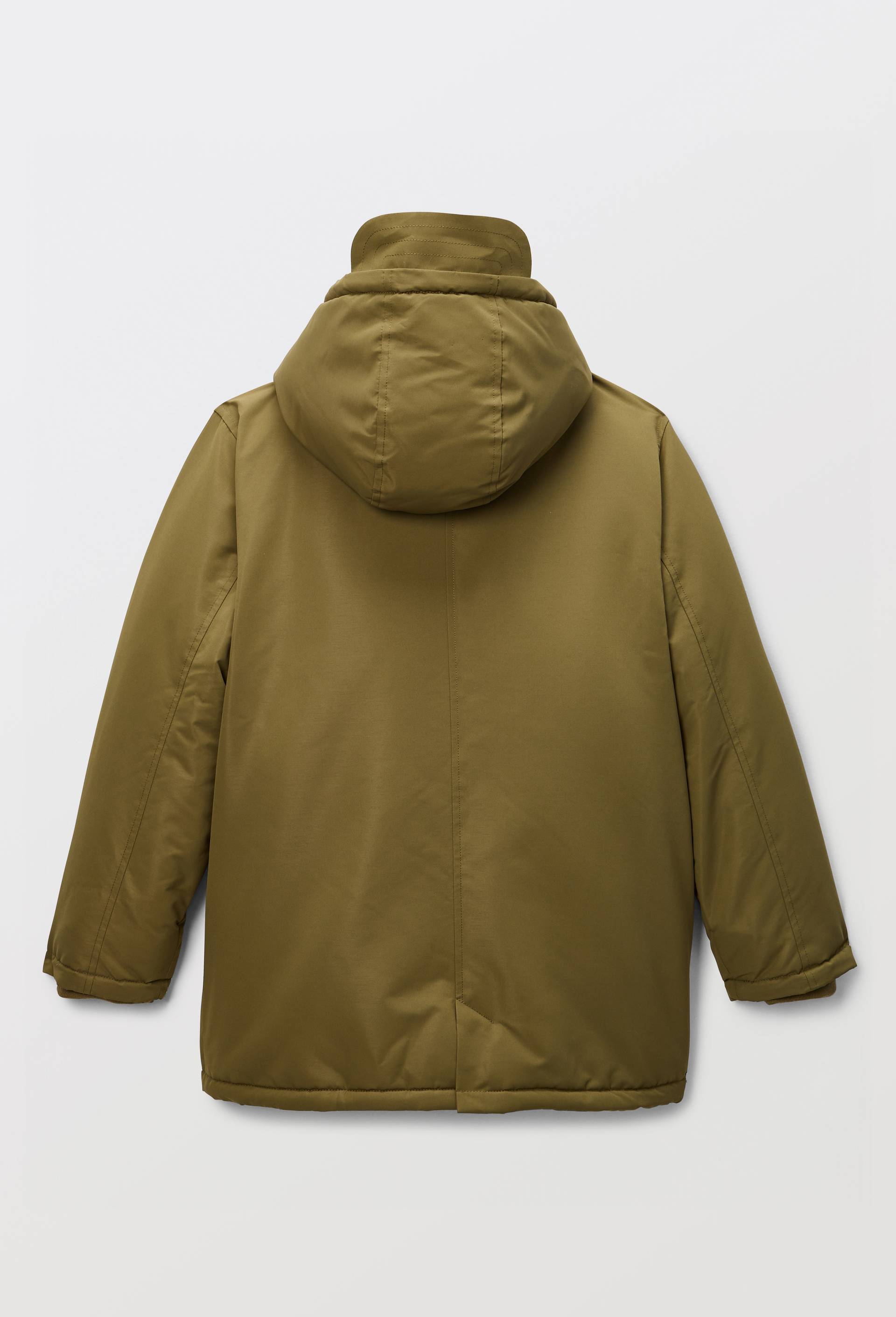Parka longue imperm&eacute;able &agrave; capuche, Vert fonc&eacute;, large image number 2.0