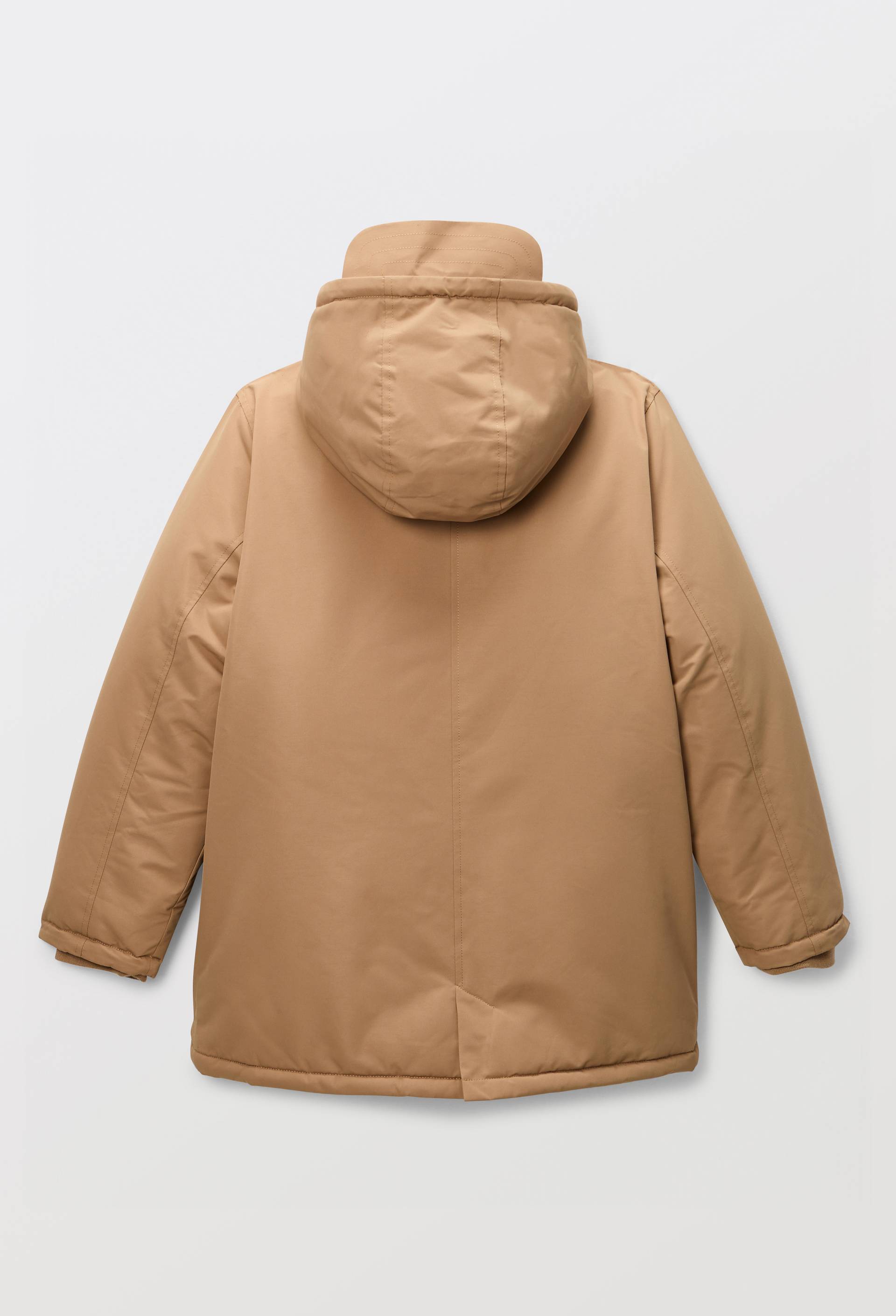 Parka longue imperm&eacute;able &agrave; capuche, Beige, large image number 1.0