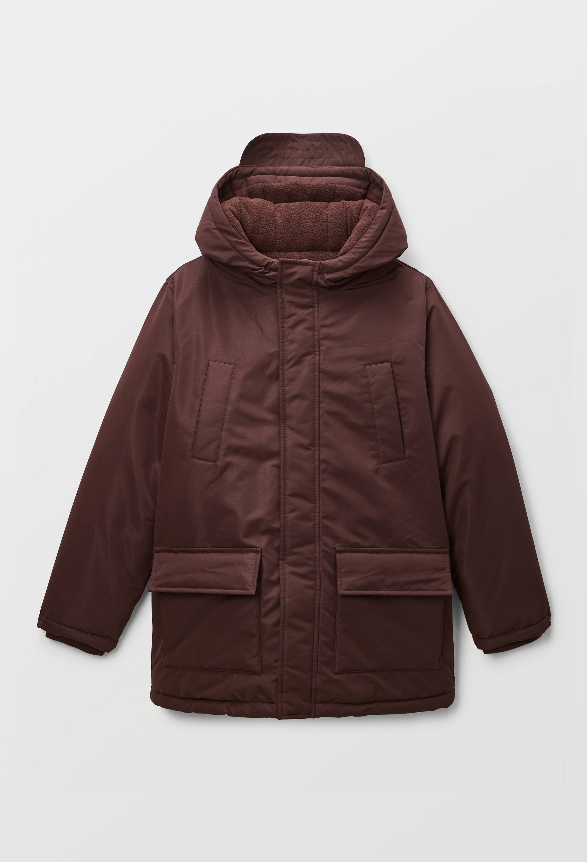 Parka longue imperm&eacute;able &agrave; capuche, Brun fonc&eacute;, large image number 1.0