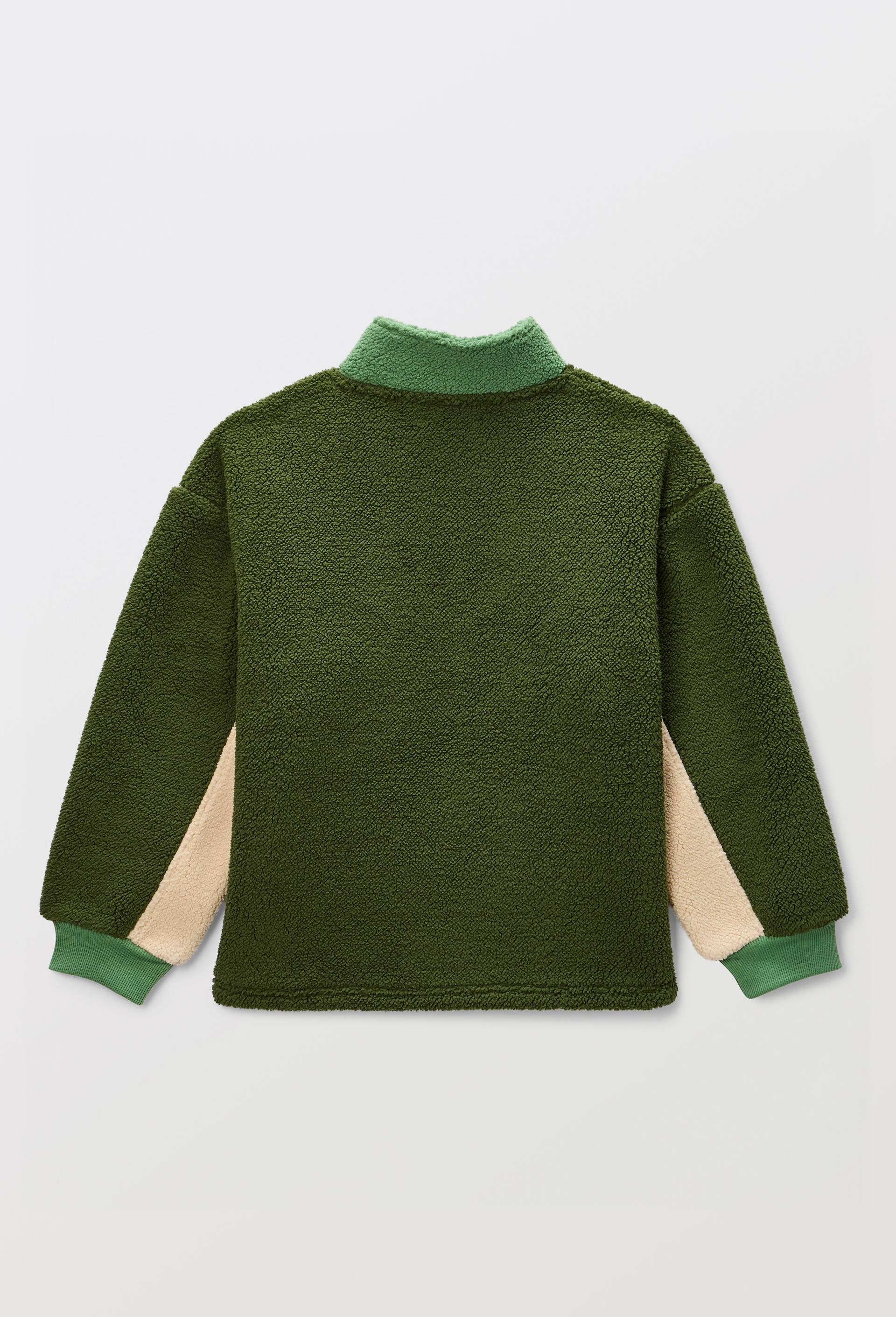 Pull en polaire avec poche, Vert, large image number 3