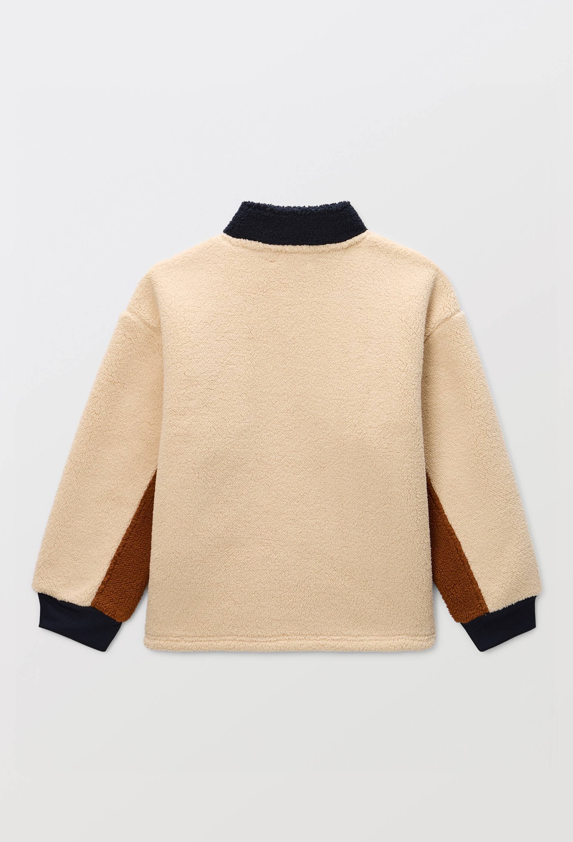 Pull en polaire avec poche, Brun, large image number 3