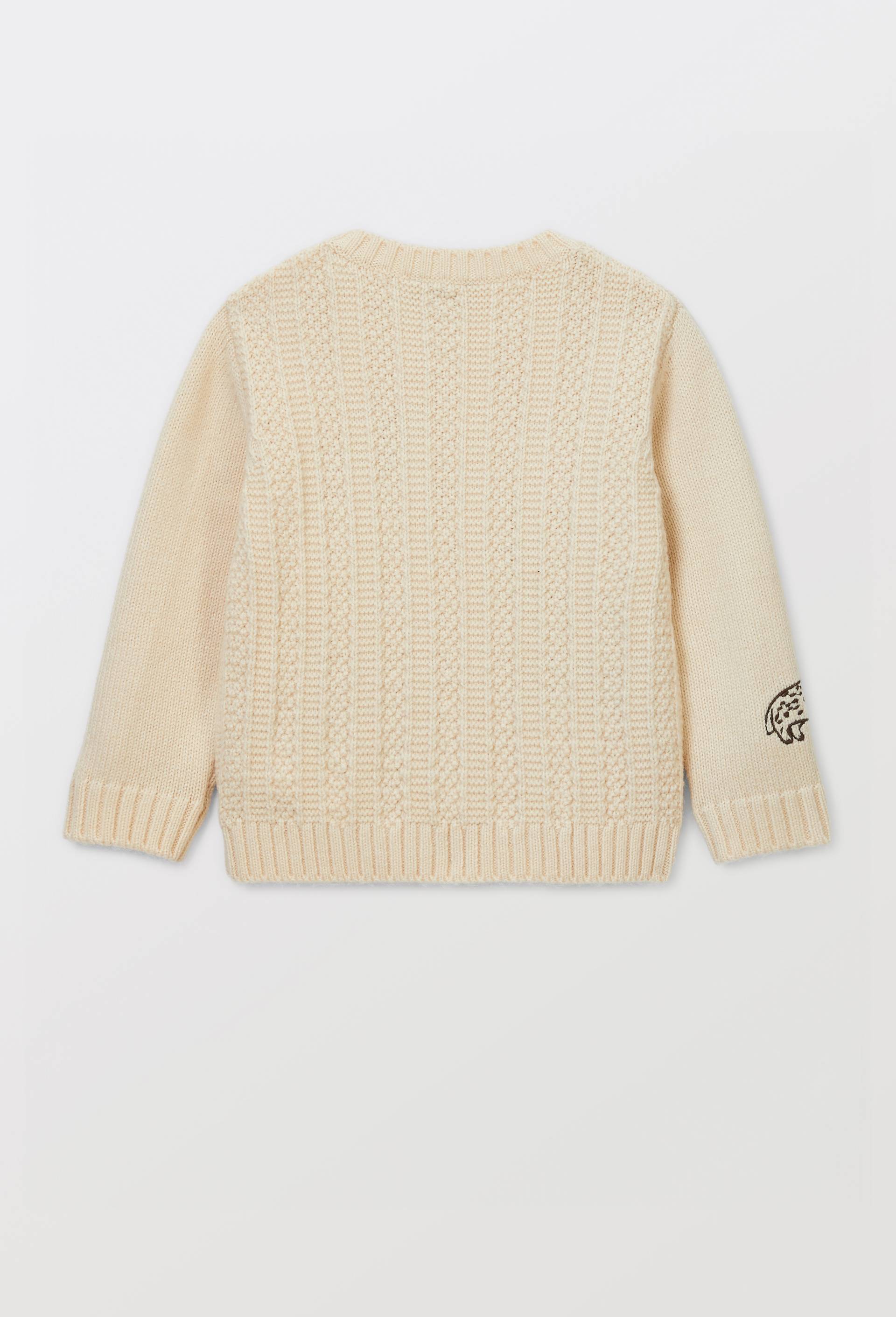 Pull brod&eacute;, Beige clair, large image number 1.0