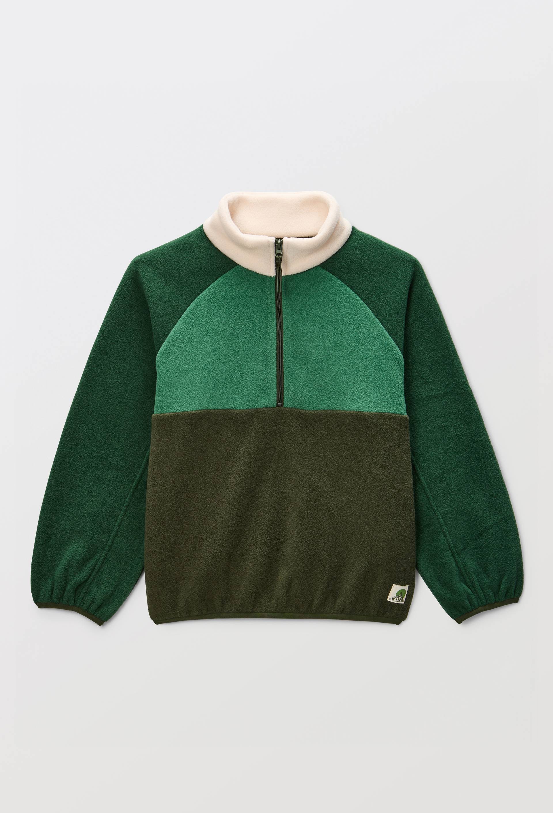 Veste polaire avec poche poitrine, Vert, large image number 1