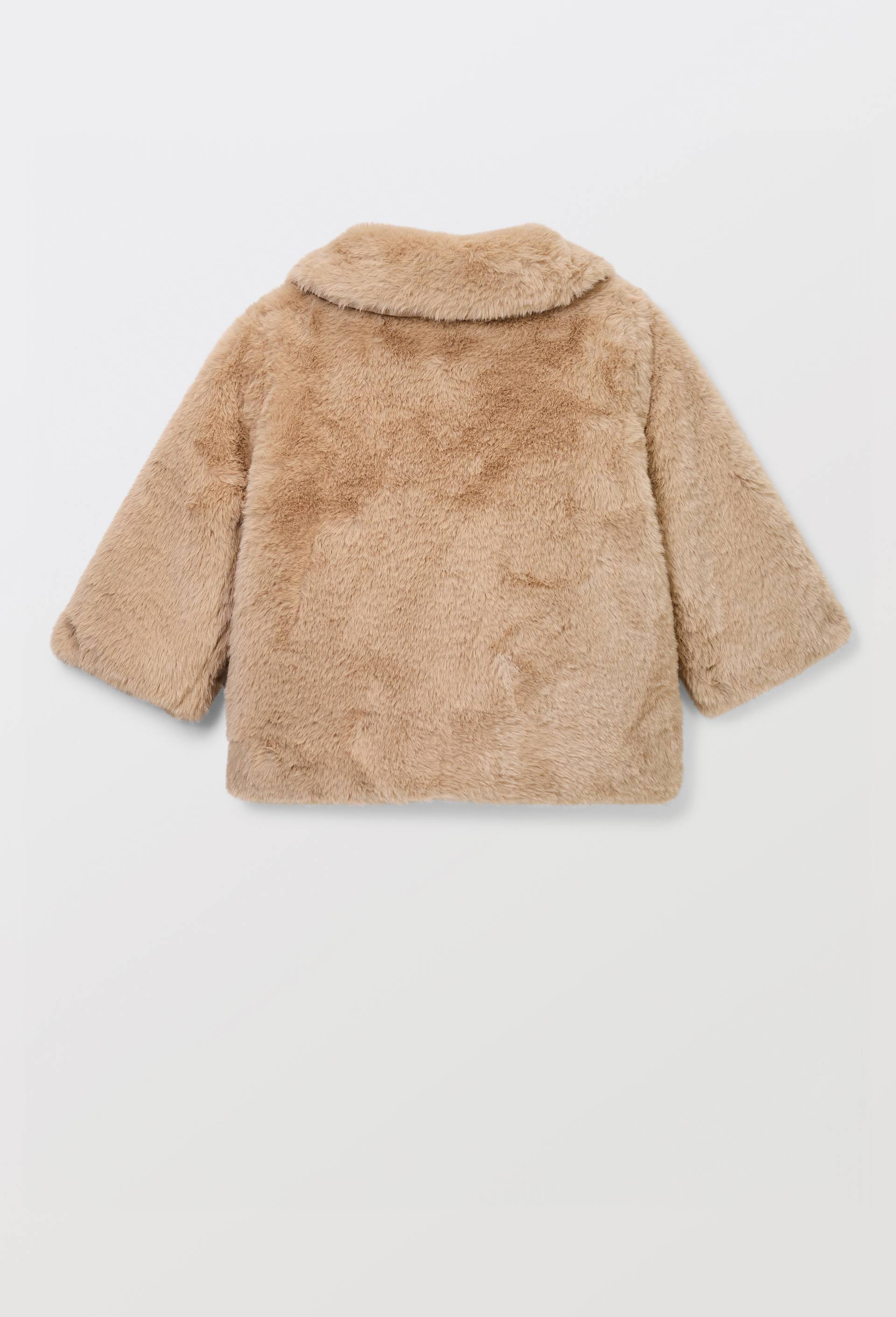 Veste uni en fausse fourrure, Brun clair, large image number 2