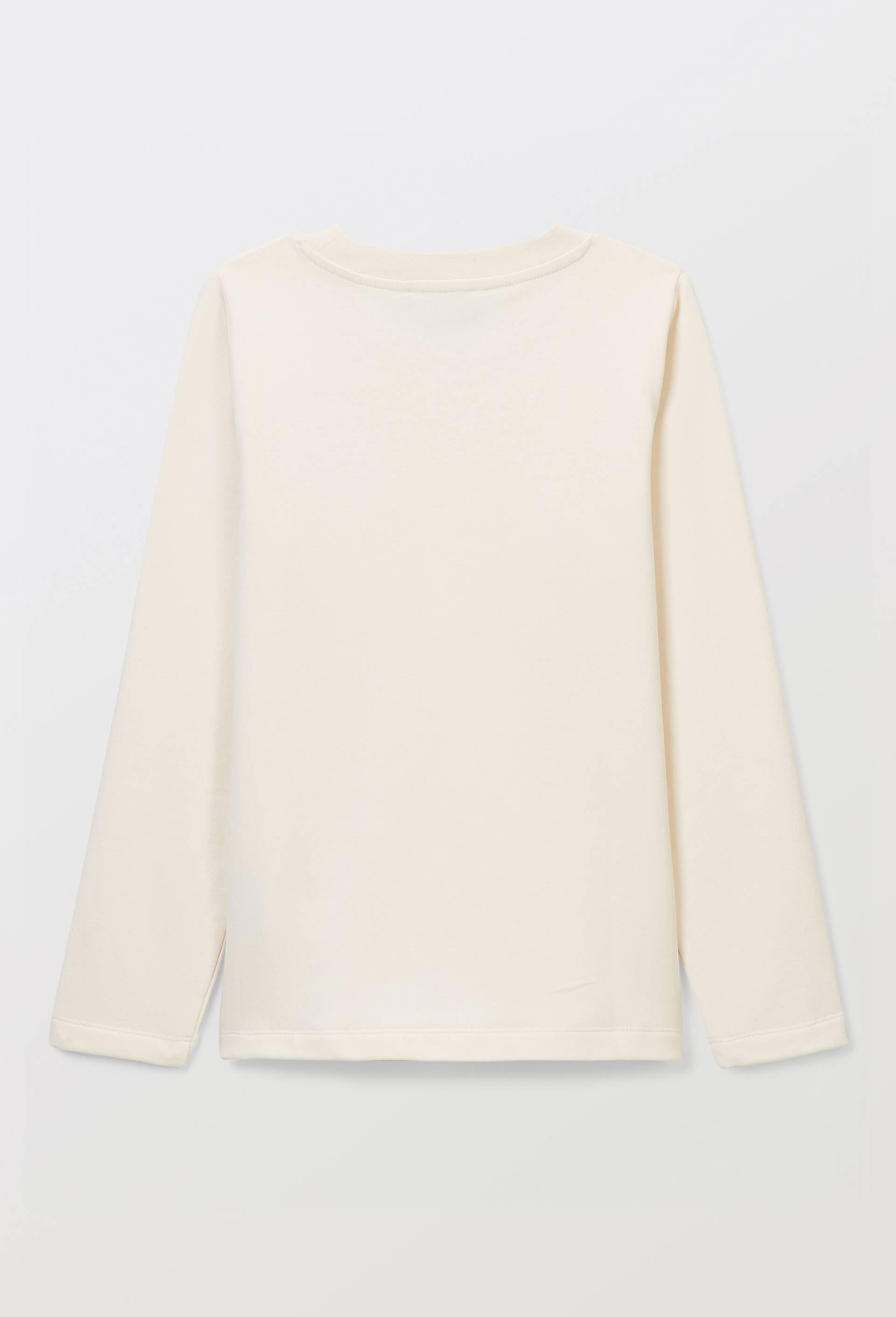 T-Shirt manches longues chaud en coton BIO GOTS, Beige clair, large image number 2
