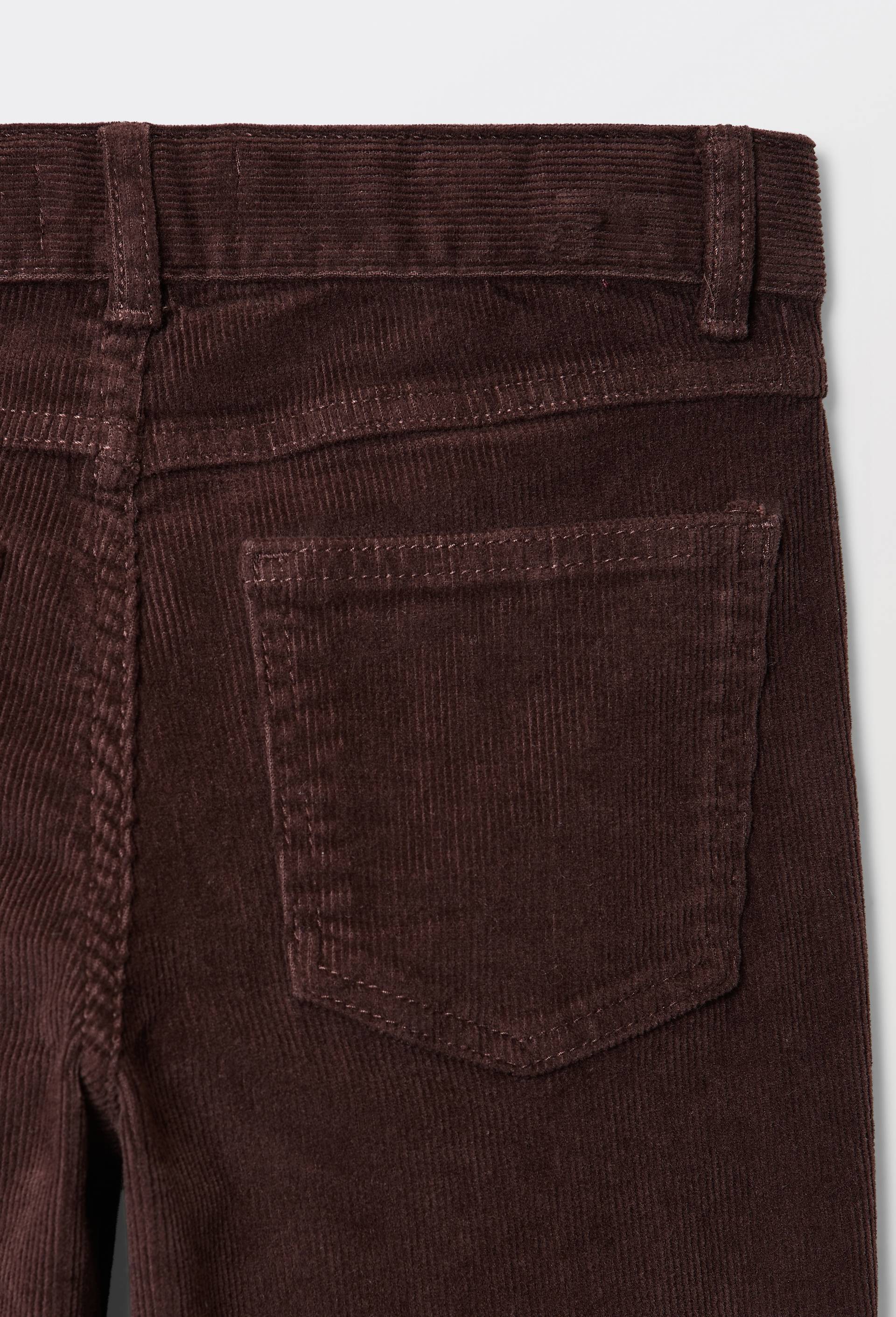 Pantalon droit en velours, Brun fonc&eacute;, large image number 3.0