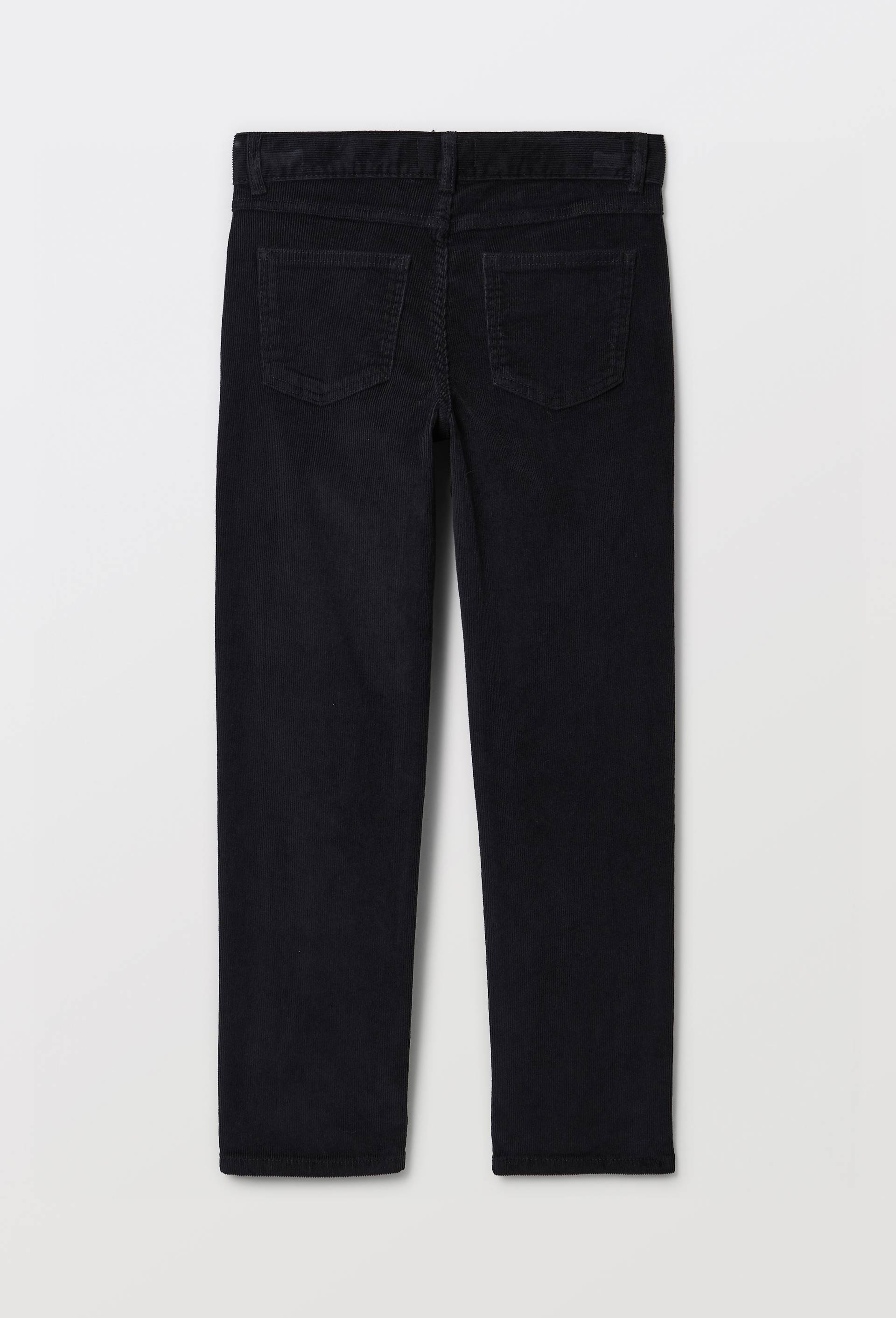 Pantalon slim en velours en coton, Noir, large image number 1.0