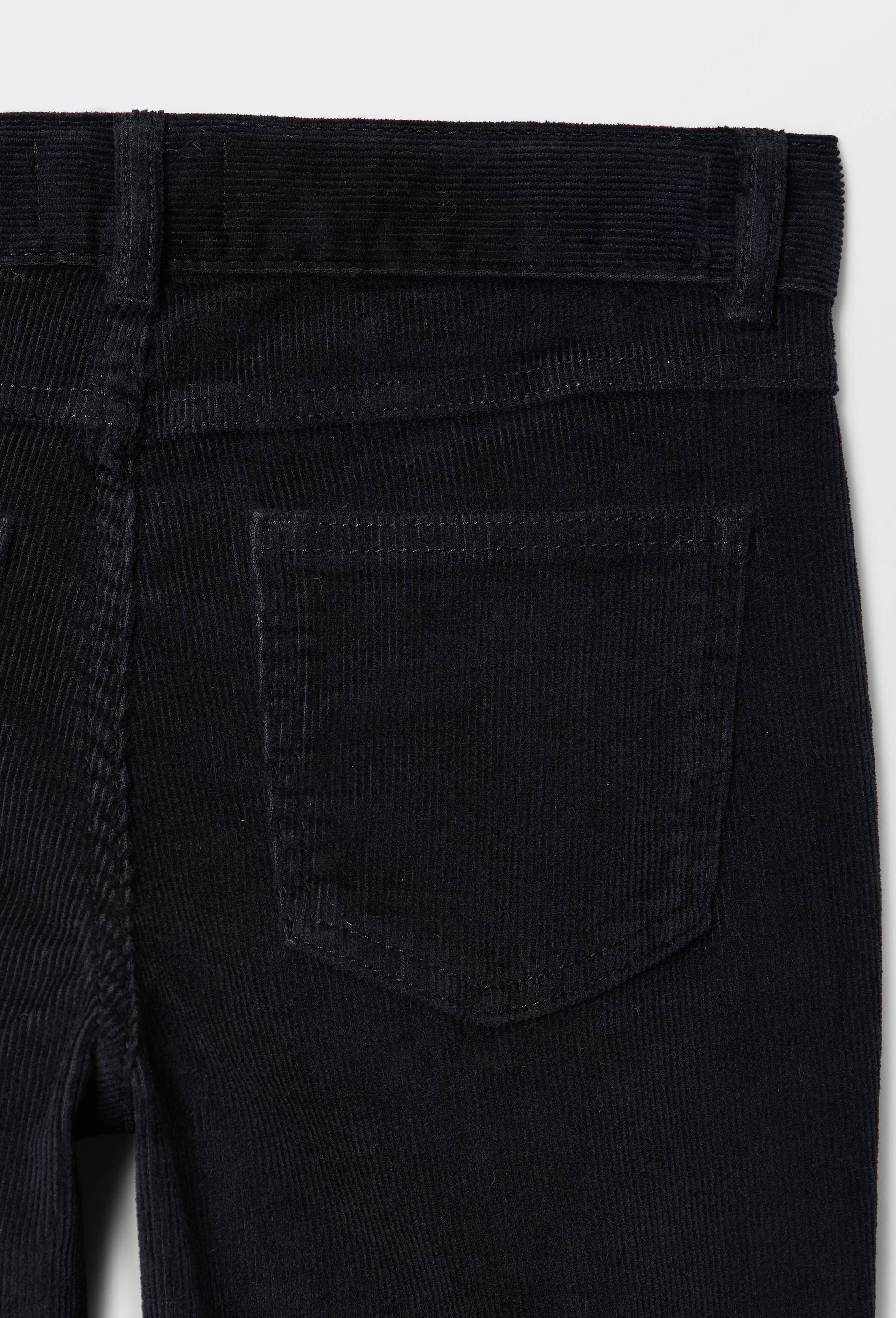 Pantalon slim en velours en coton, Noir, large image number 3