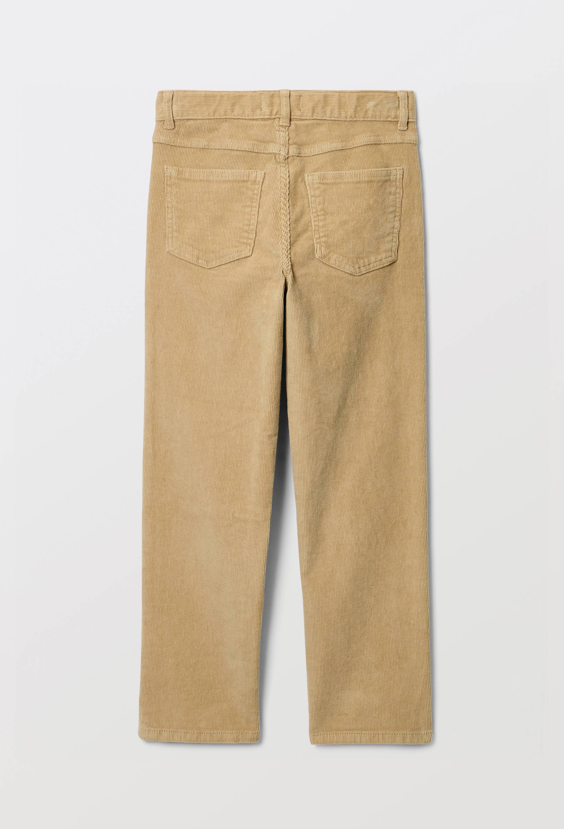 Pantalon slim en velours en coton, Beige, large image number 1