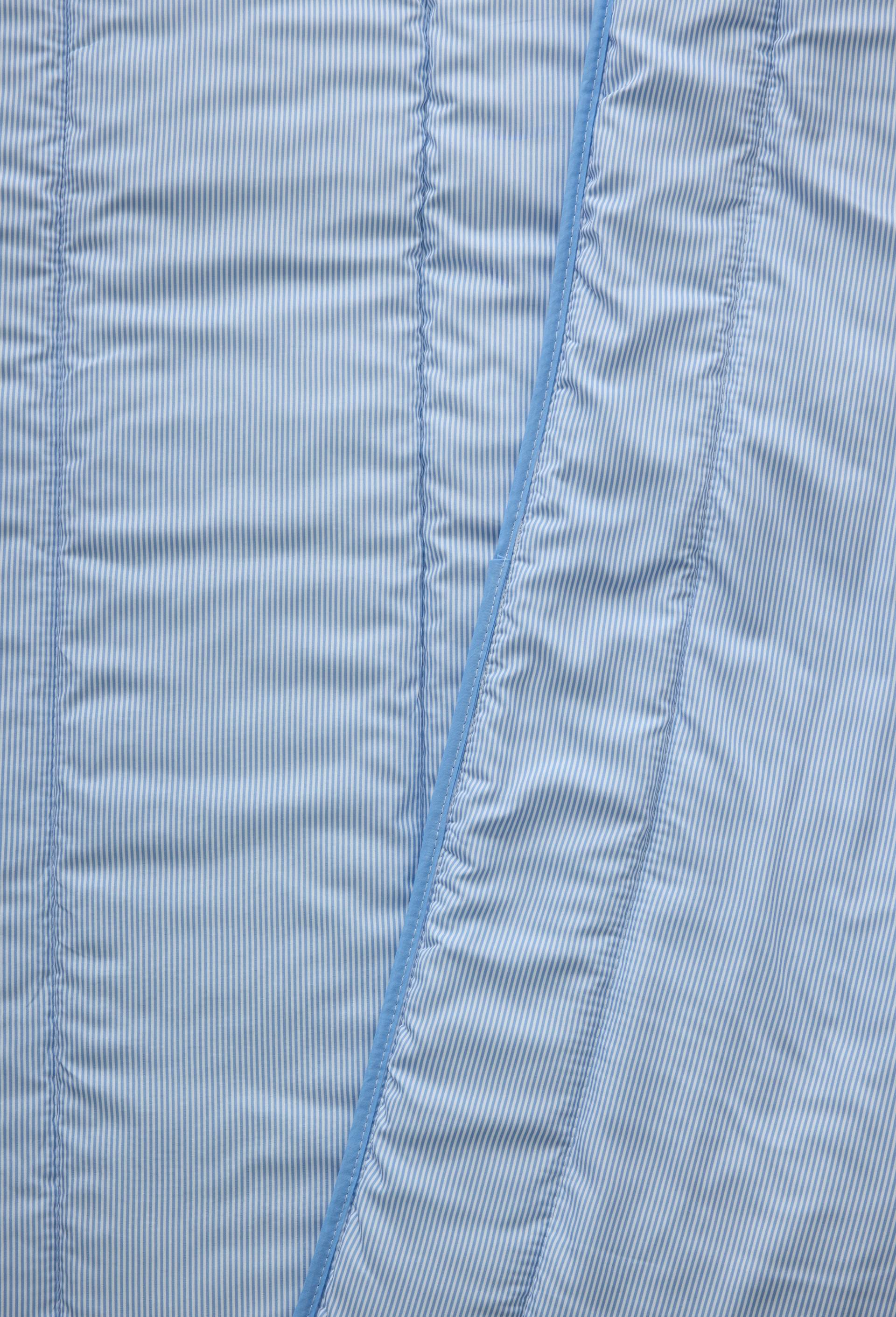 Couette couleur raye, 100% polyester, microfibres, Bleu, large image number 2
