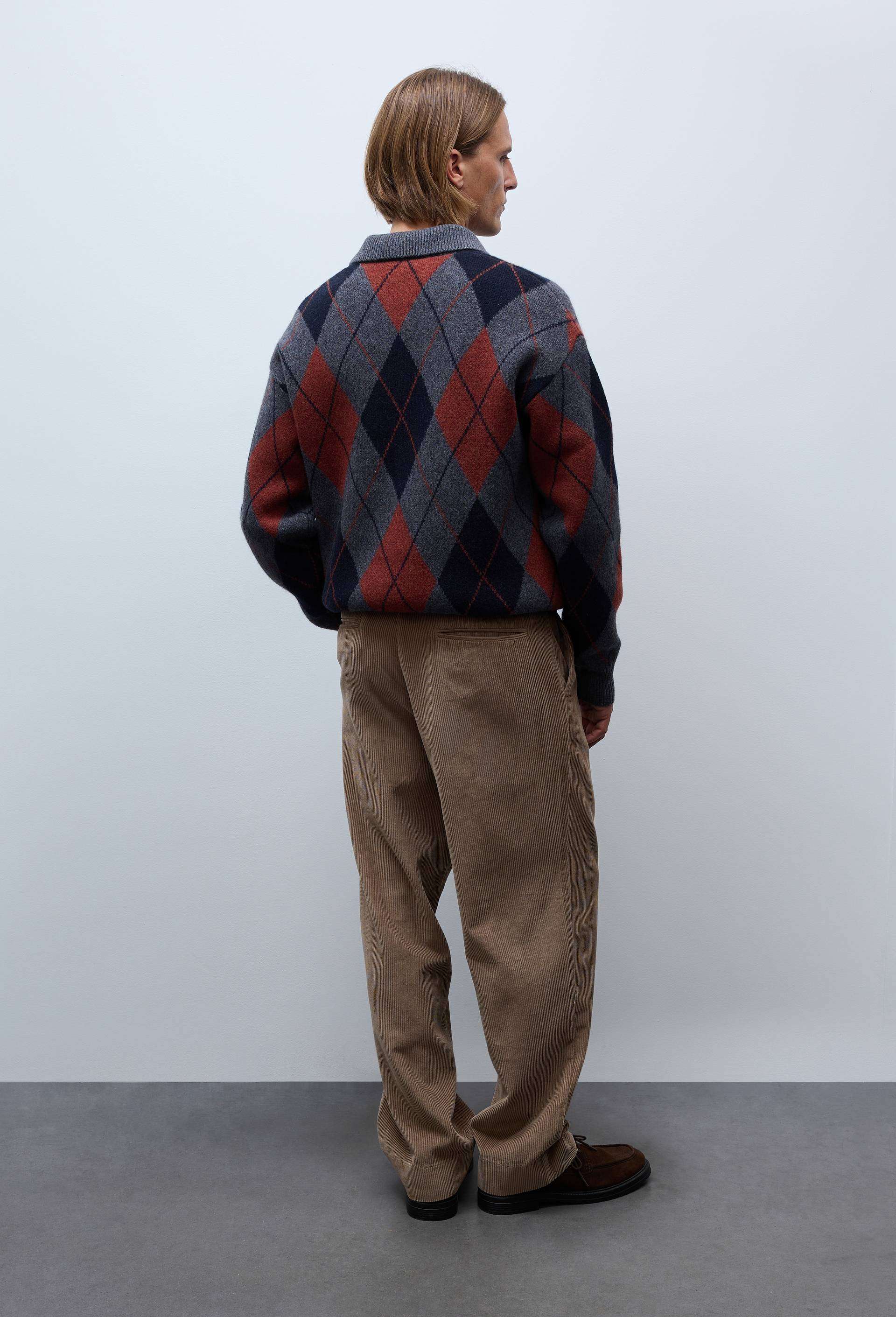 Pantalon velours en coton, Brun, large image number 1.0