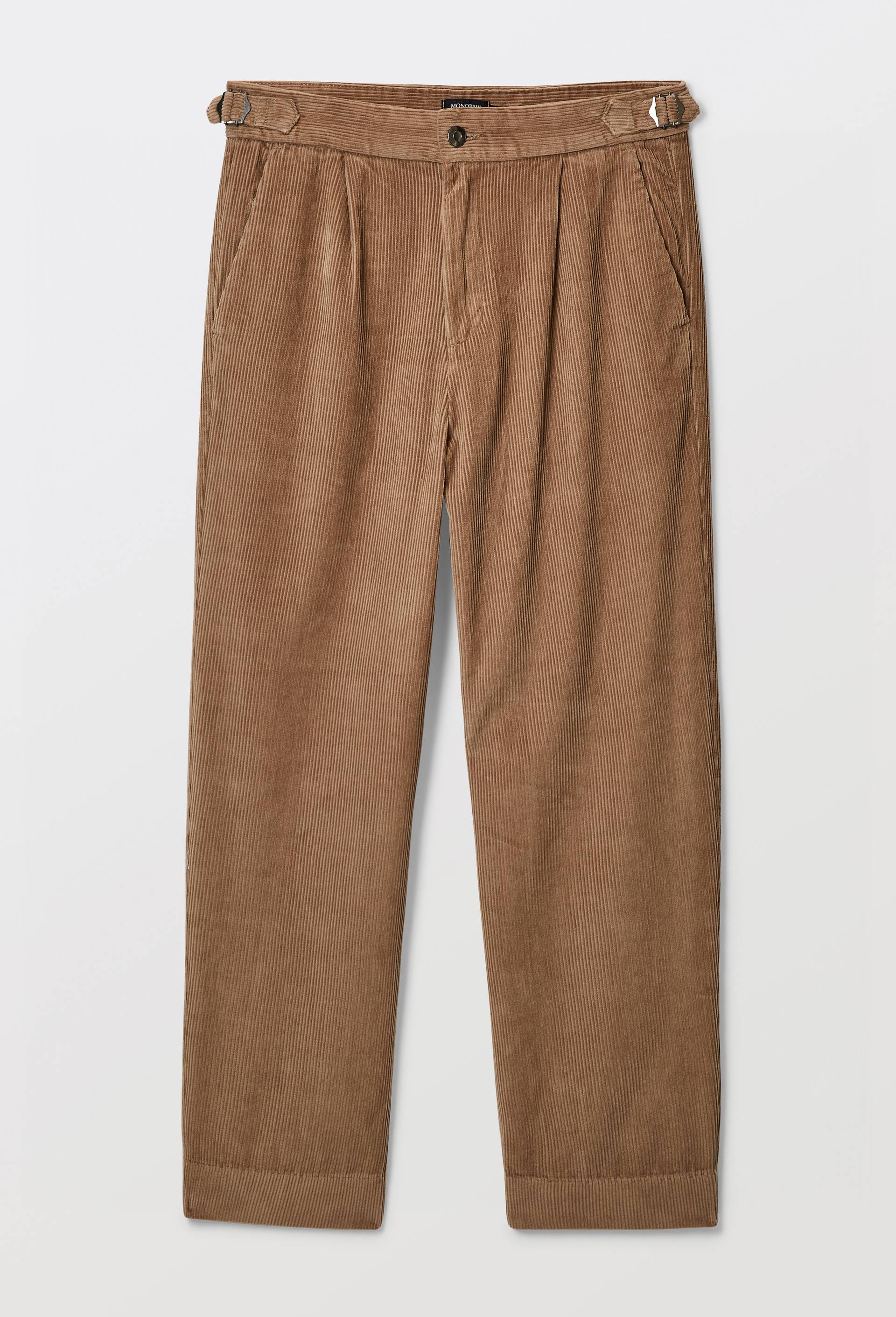 Pantalon velours en coton, Brun, large image number 2.0