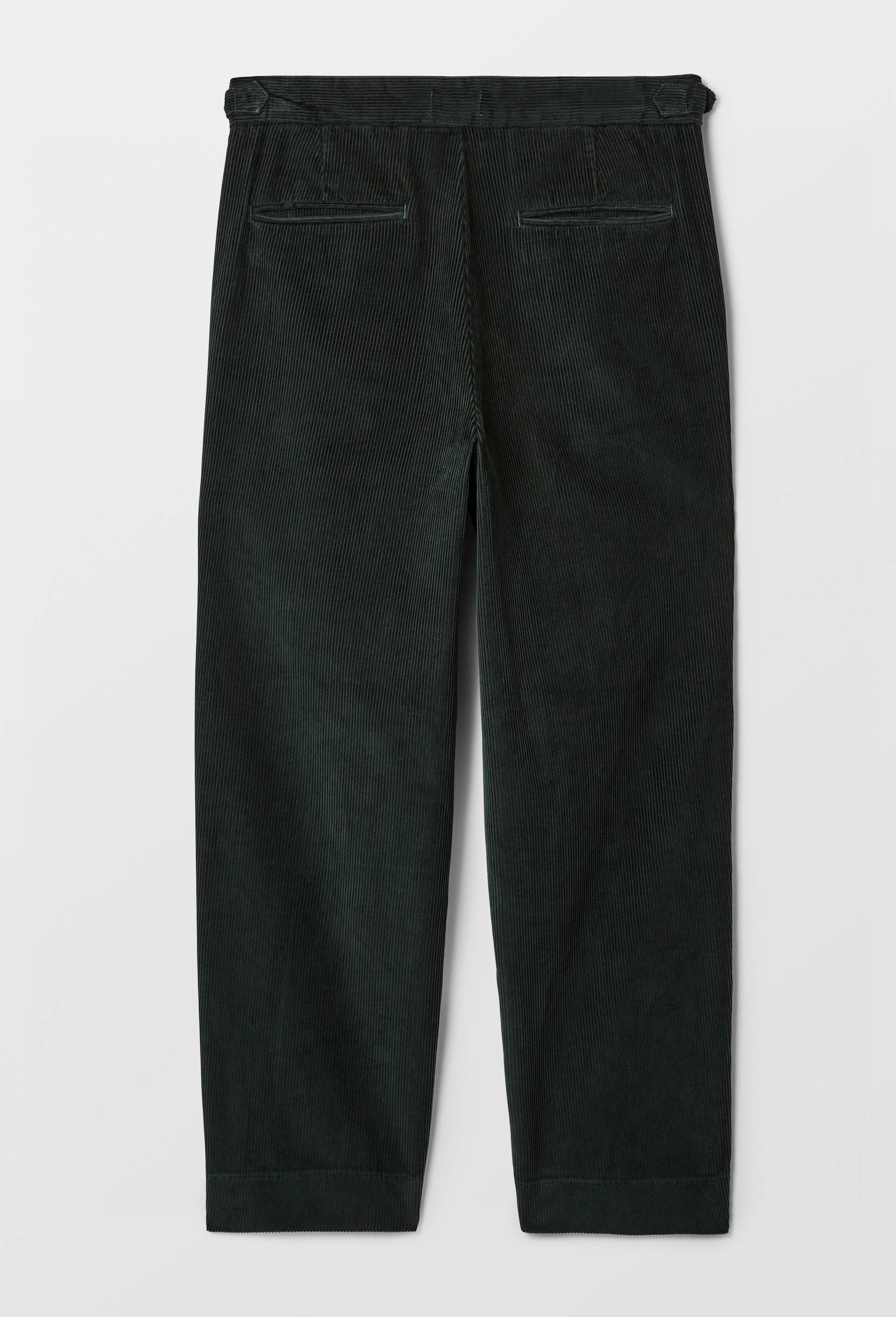 Pantalon velours en coton, Vert fonc&eacute;, large image number 3.0