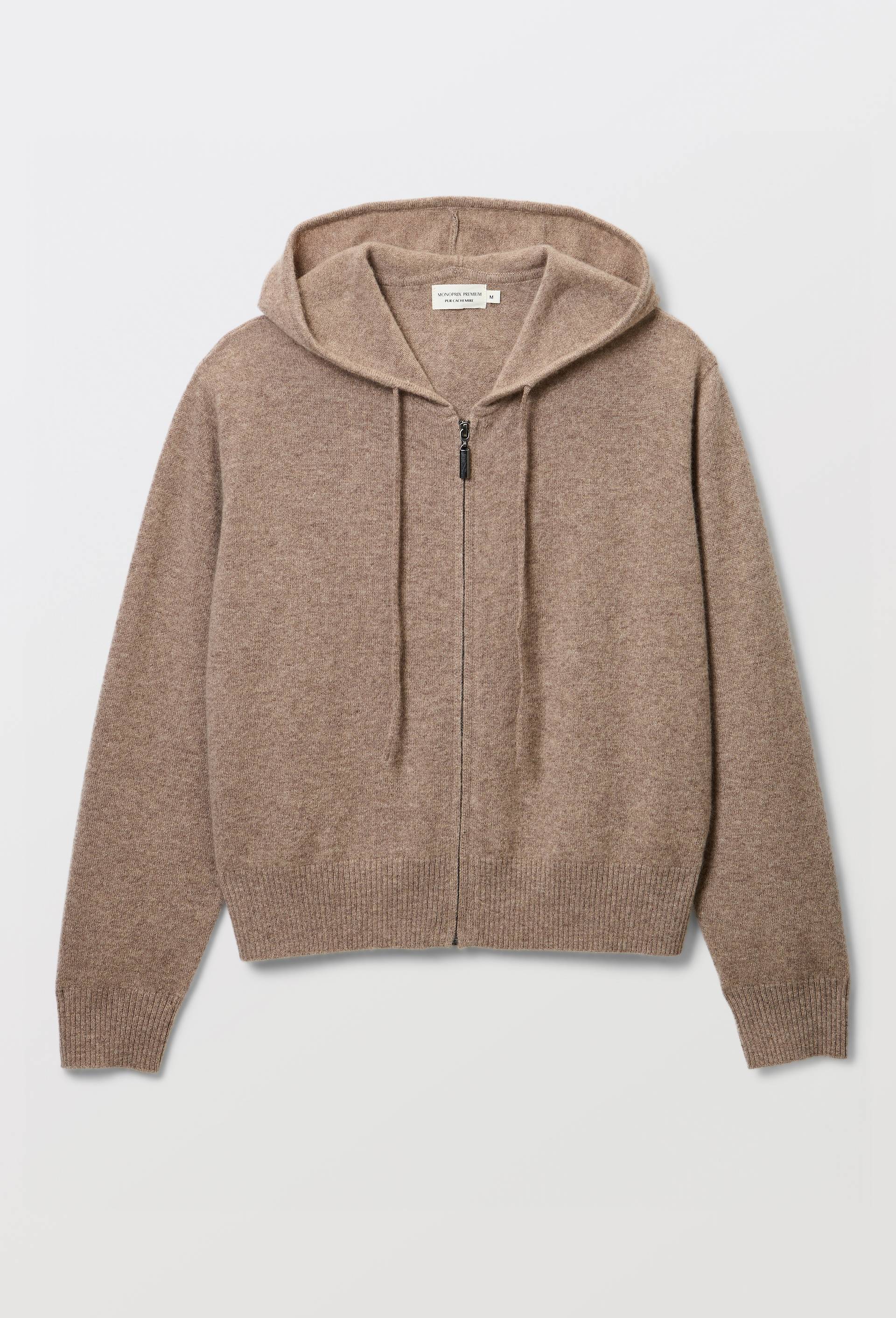 Pull &agrave; capuche en cachemire, Beige, large image number 2.0