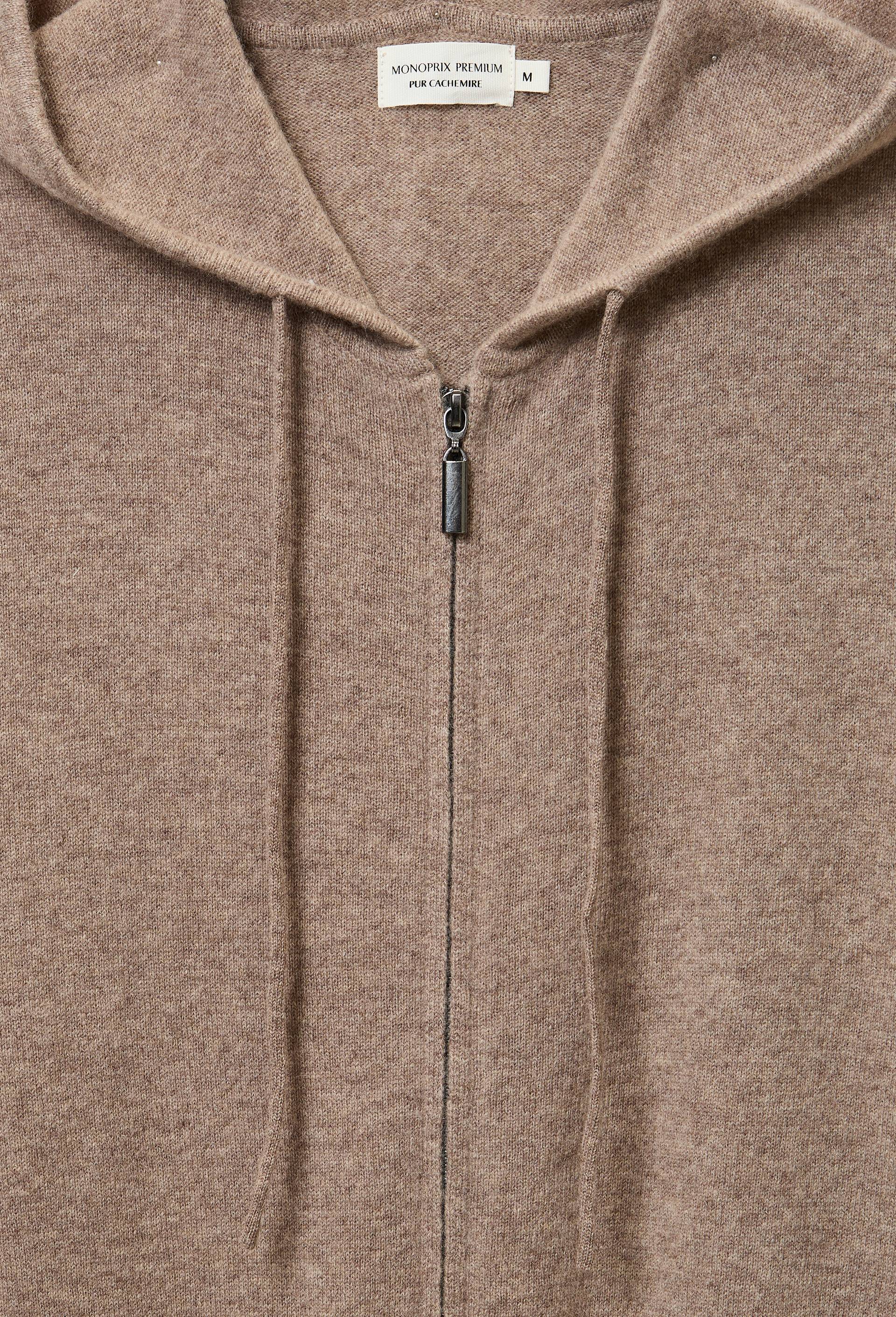 Pull &agrave; capuche en cachemire, Beige, large image number 4