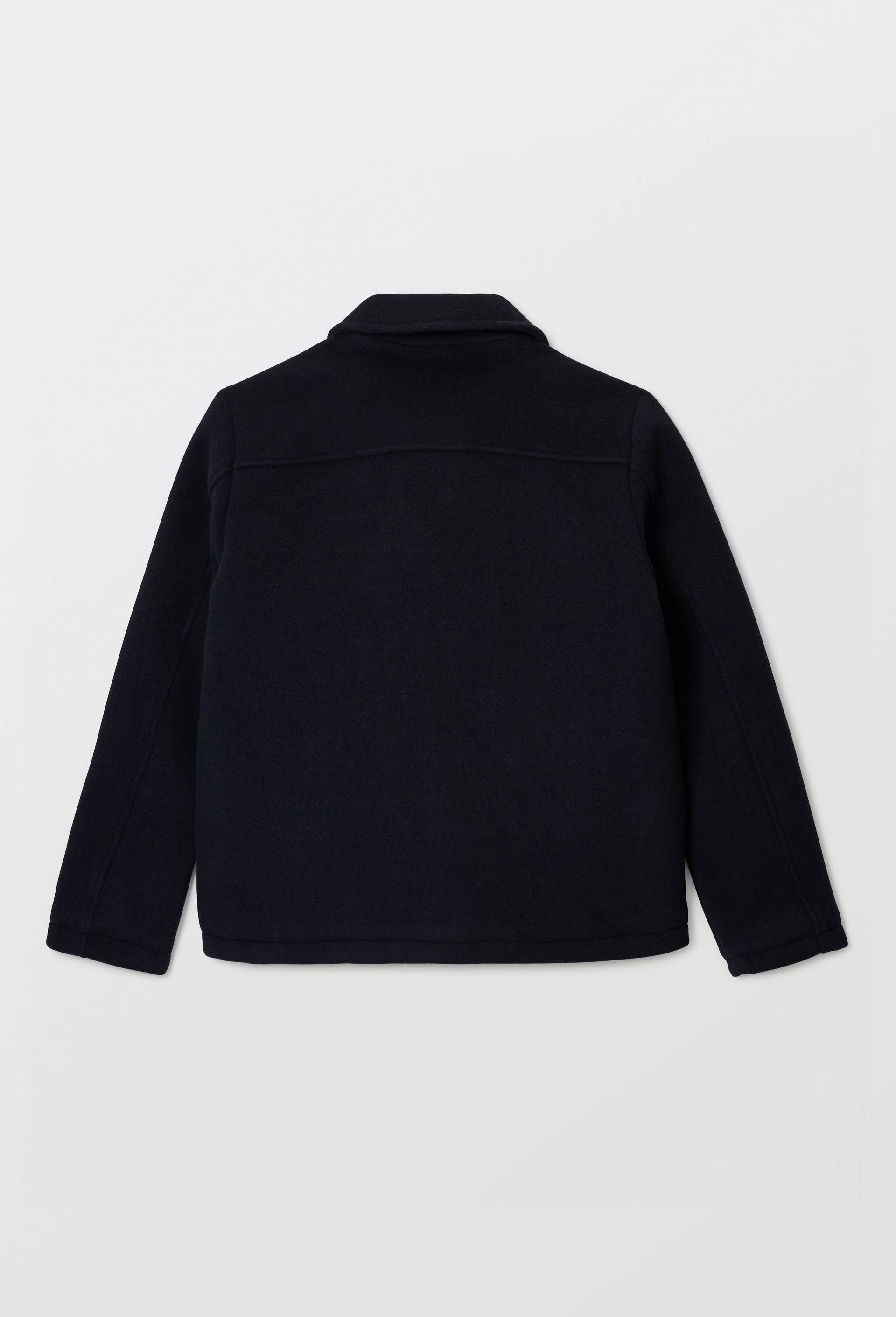 Veste zipp&eacute; contenant de la laine, Bleu fonc&eacute;, large image number 4
