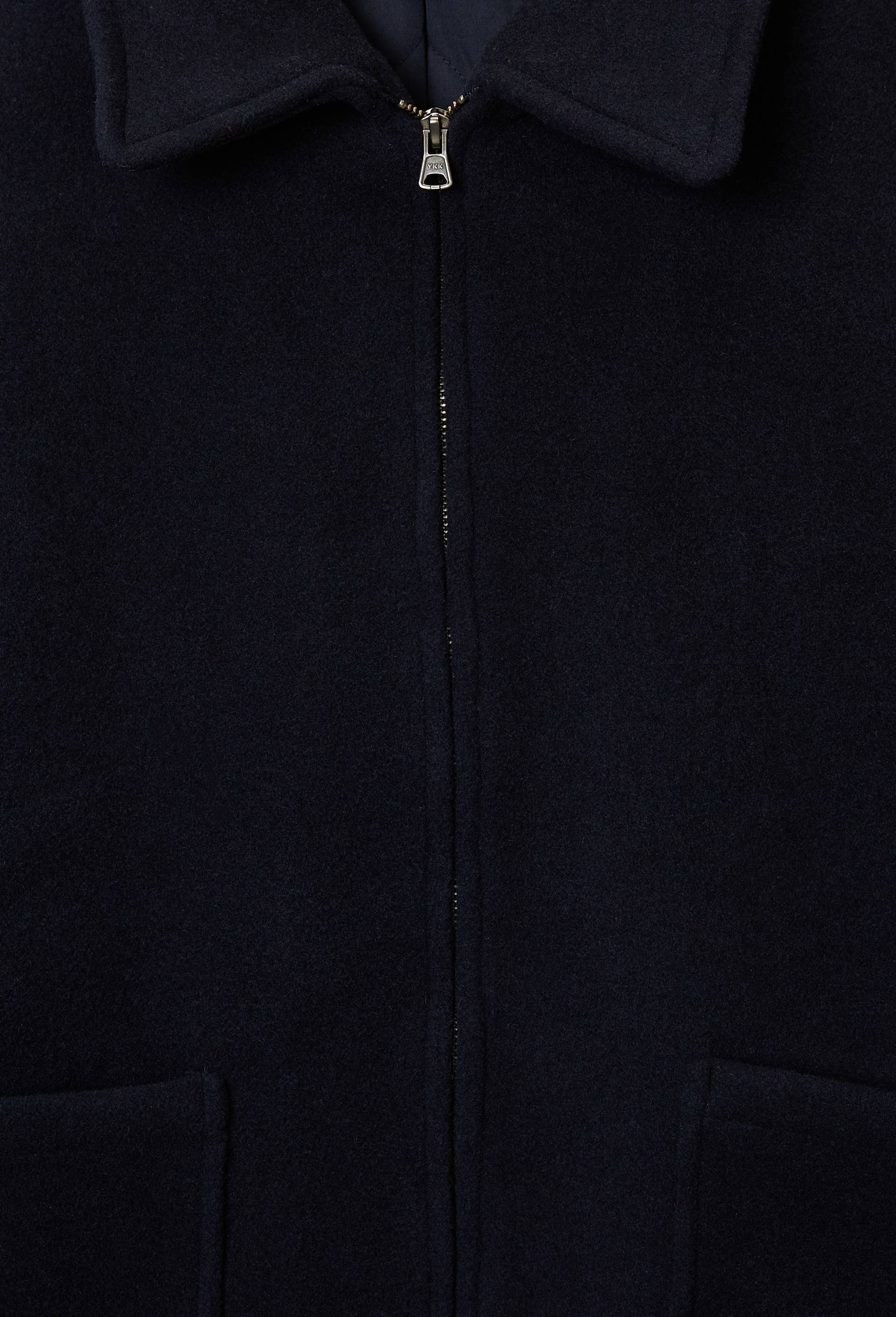 Veste zipp&eacute; contenant de la laine, Bleu fonc&eacute;, large image number 5