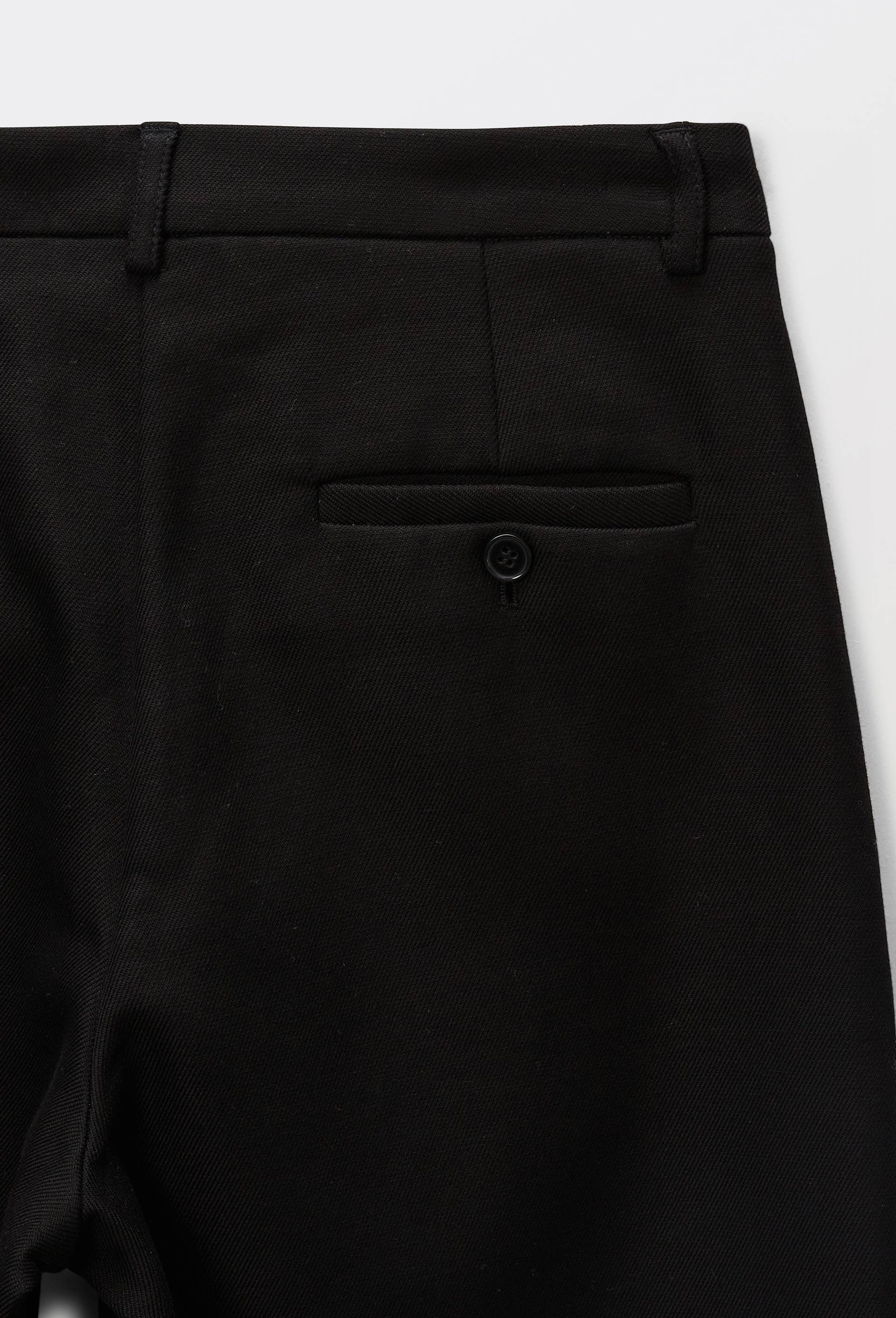 Pantalon large fluide uni, Noir, large image number 4.0