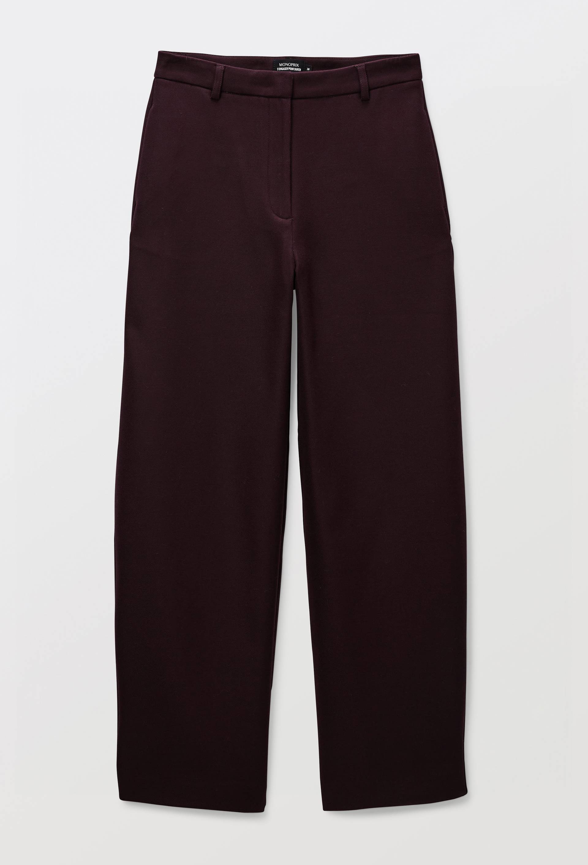 Pantalon large fluide uni, Brun fonc&eacute;, large image number 2