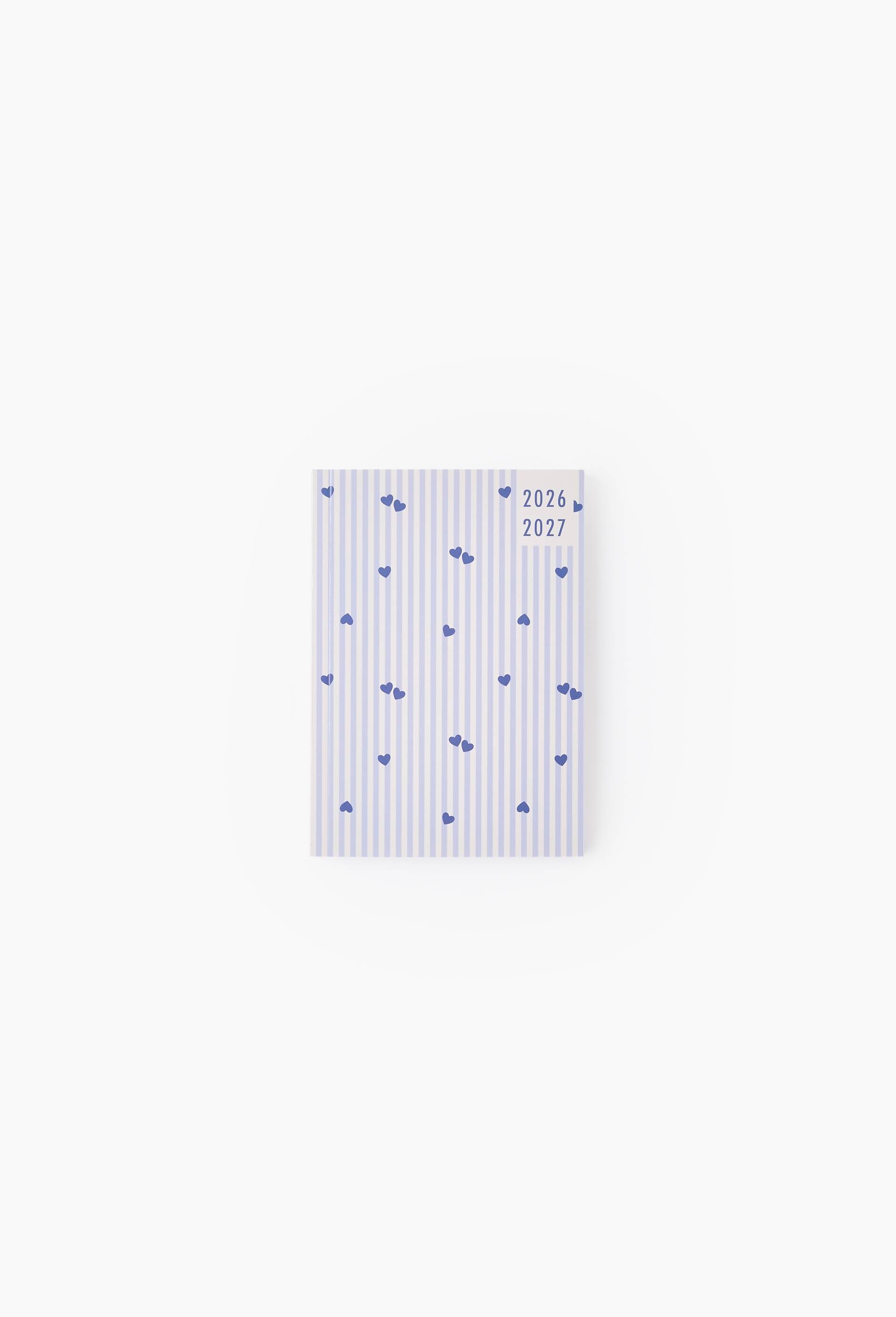 Agenda scolaire monoprix 12 x 17cm, Bleu clair, swatch image