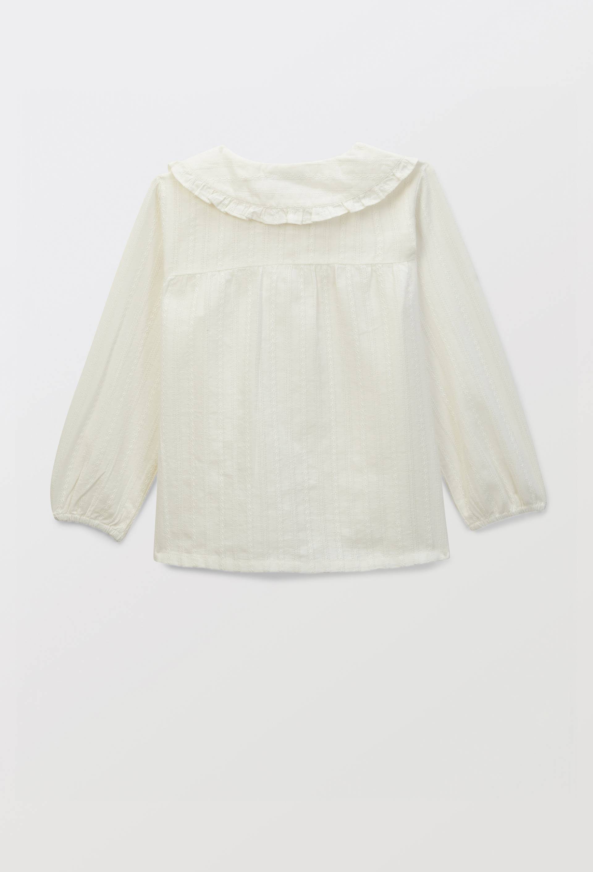 Blouse fantaisie en coton BIO GOTS, Ecru, large image number 2.0