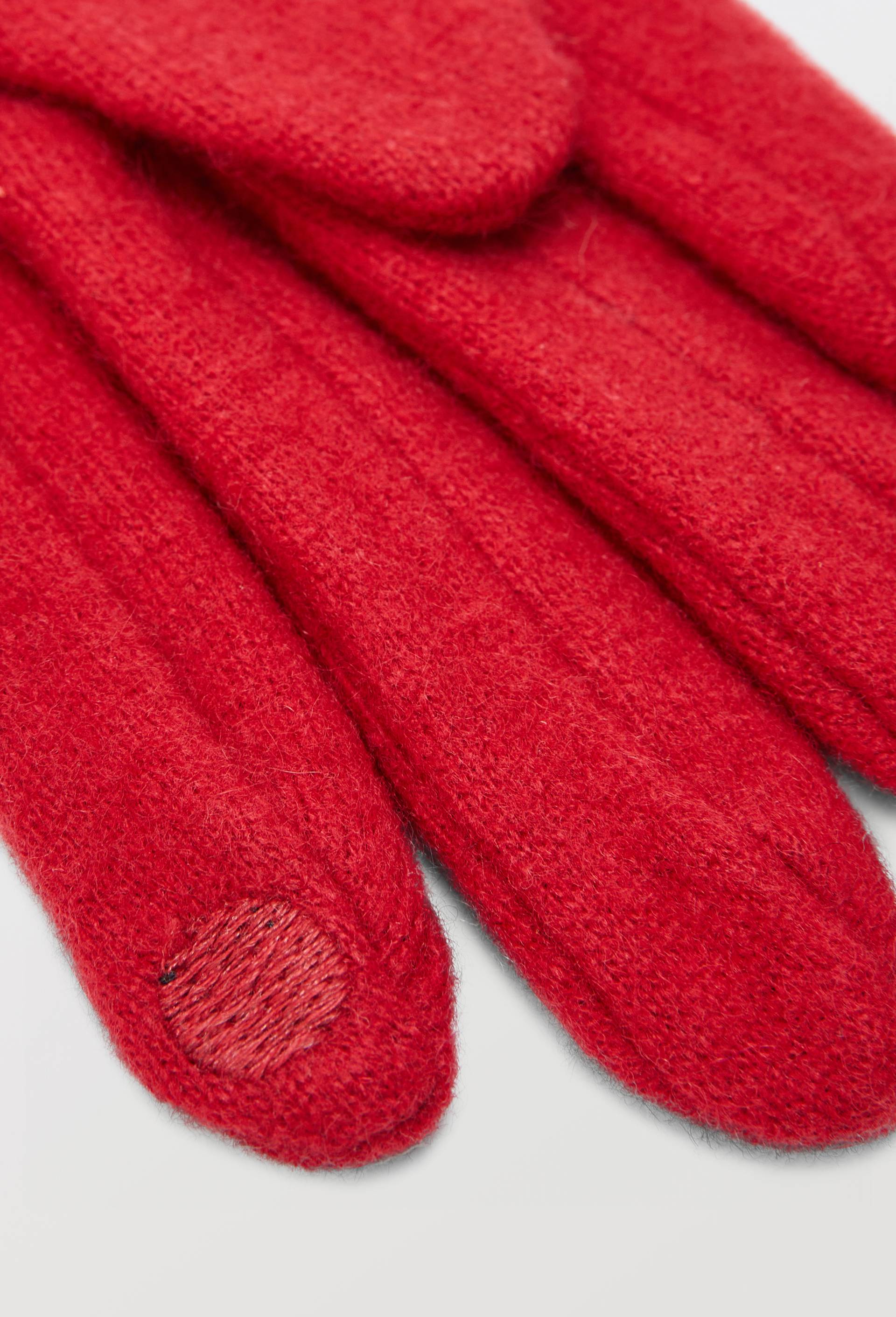 Gants tactiles contenant de la laine, Rouge, large image number 1.0