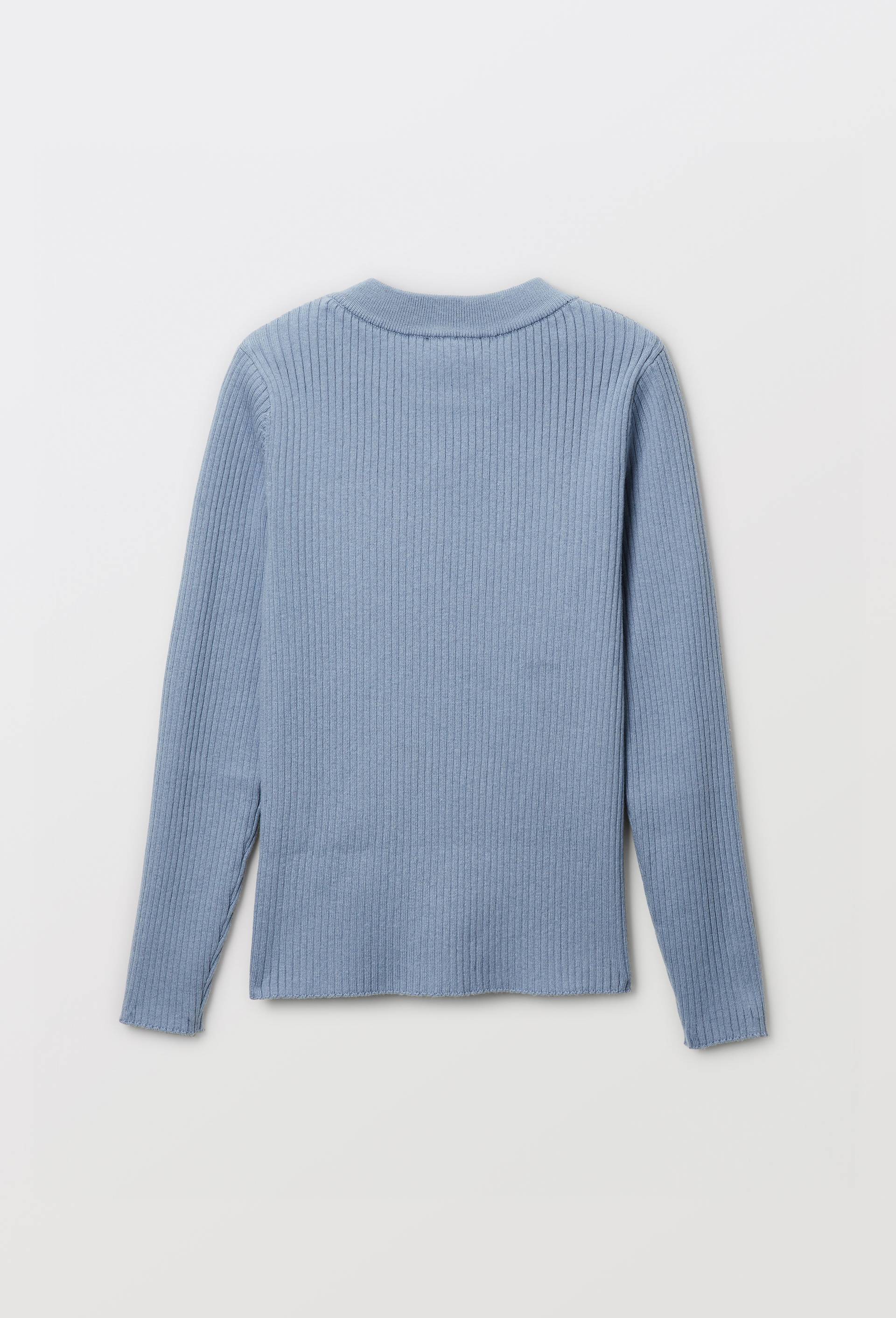 Sous pull en coton et cachemire, Bleu, large image number 3