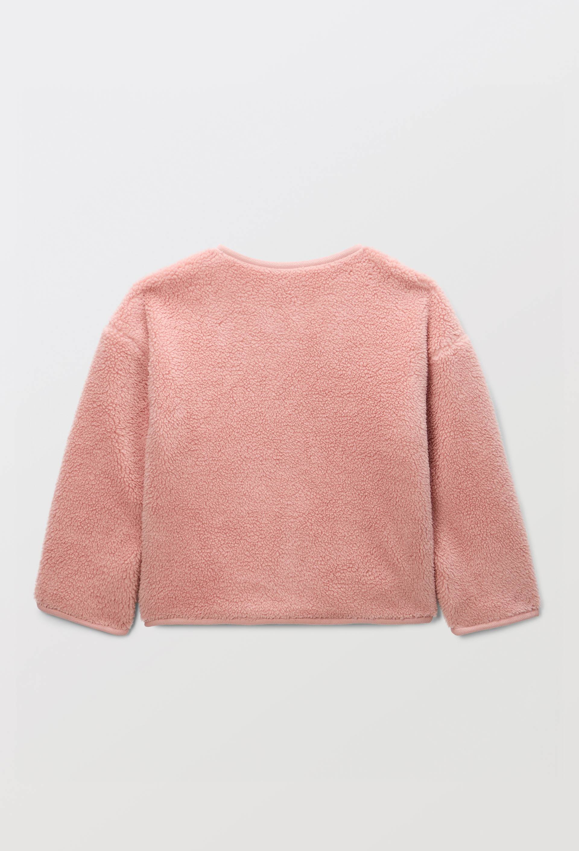 Veste unie sherpa, Rose, large image number 2.0