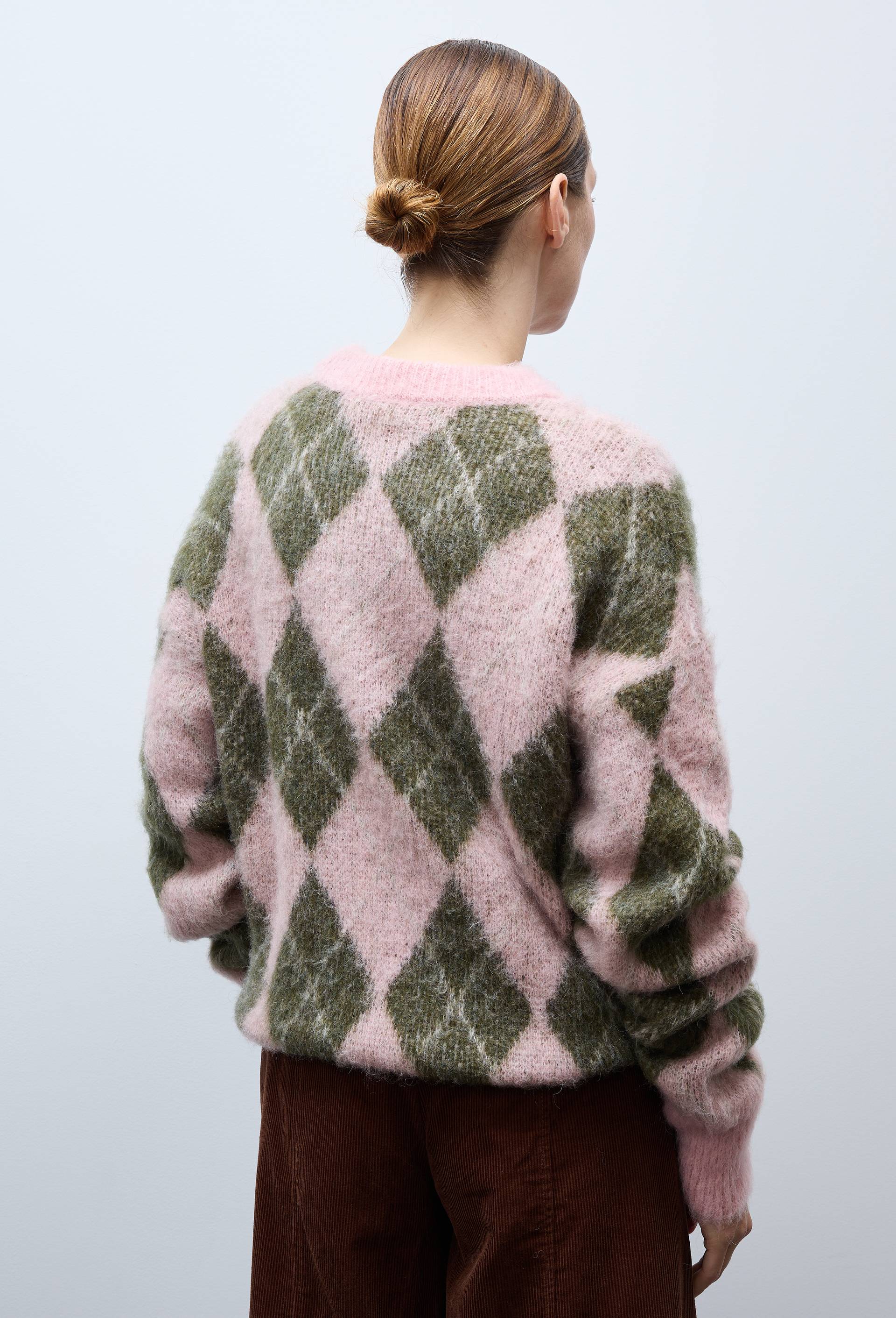 Pull Burlington col rond contenant de l'alpaga, Rose, large image number 1