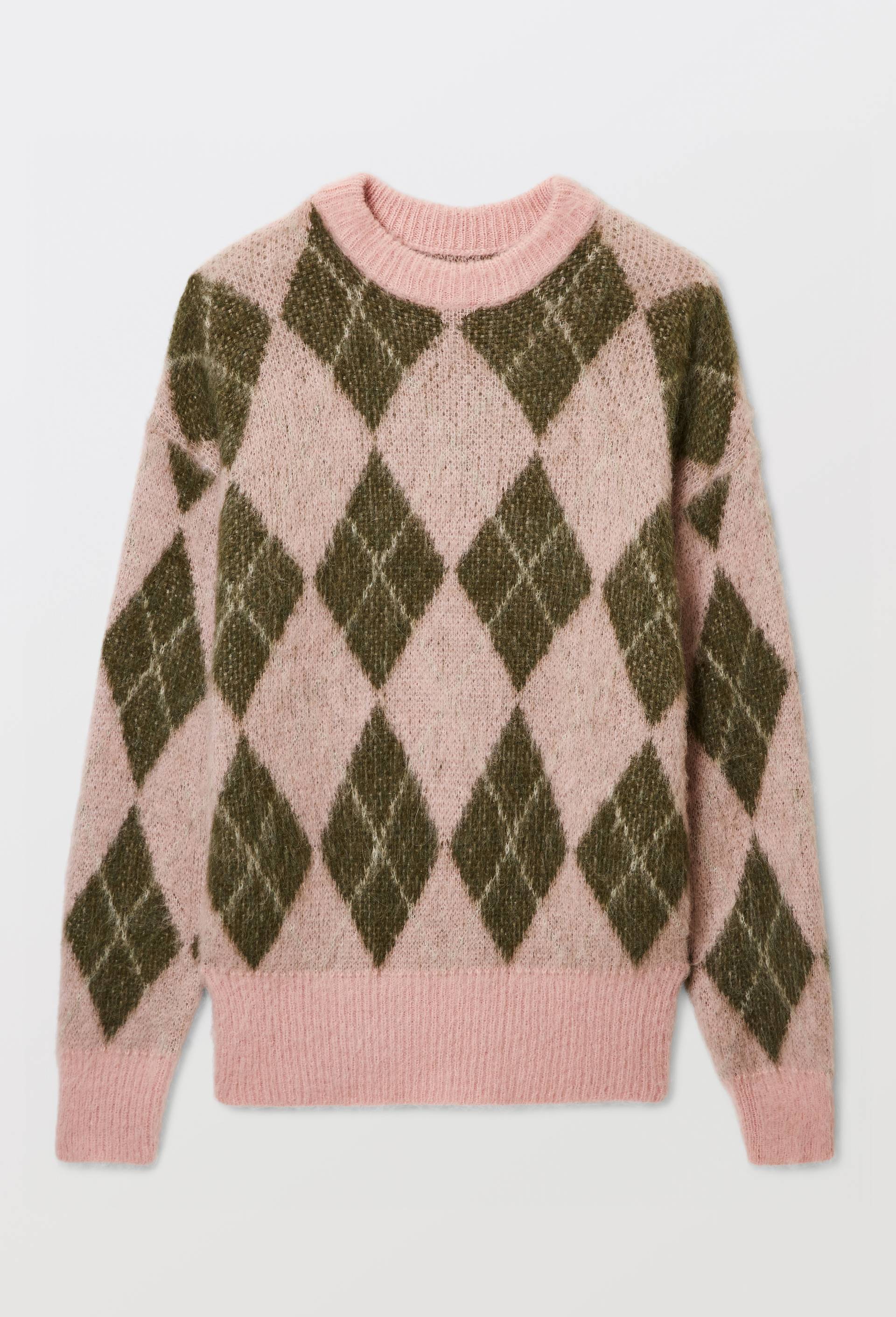 Pull Burlington col rond contenant de l'alpaga, Rose, large image number 2.0