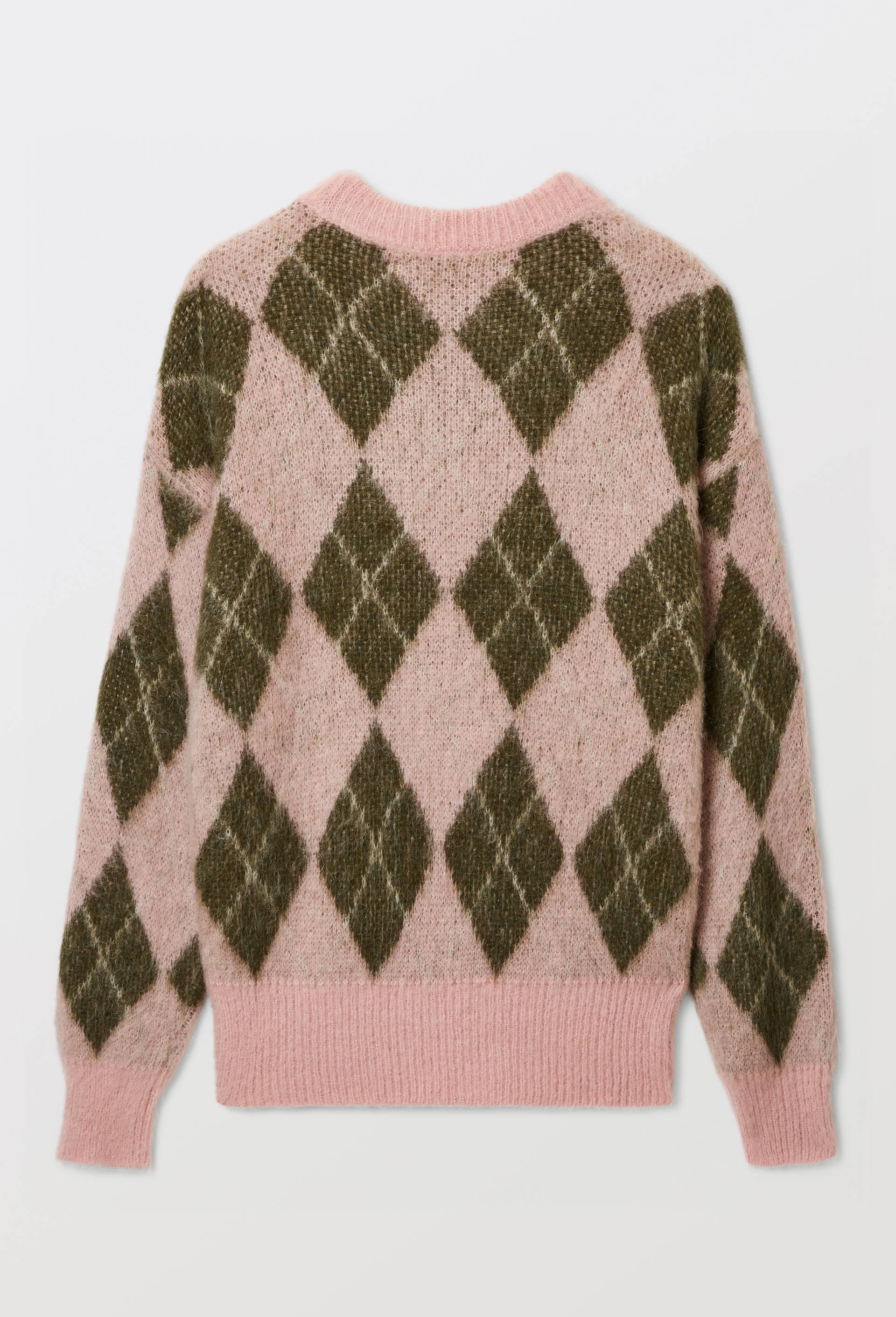 Pull Burlington col rond contenant de l'alpaga, Rose, large image number 3