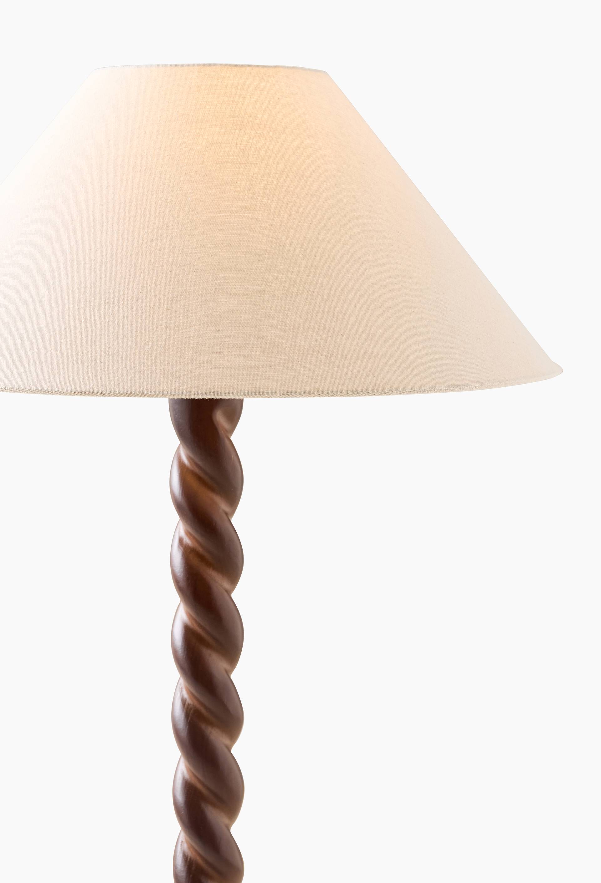 Lampadaire , 35xH152cm, en bois, Brun, large image number 2
