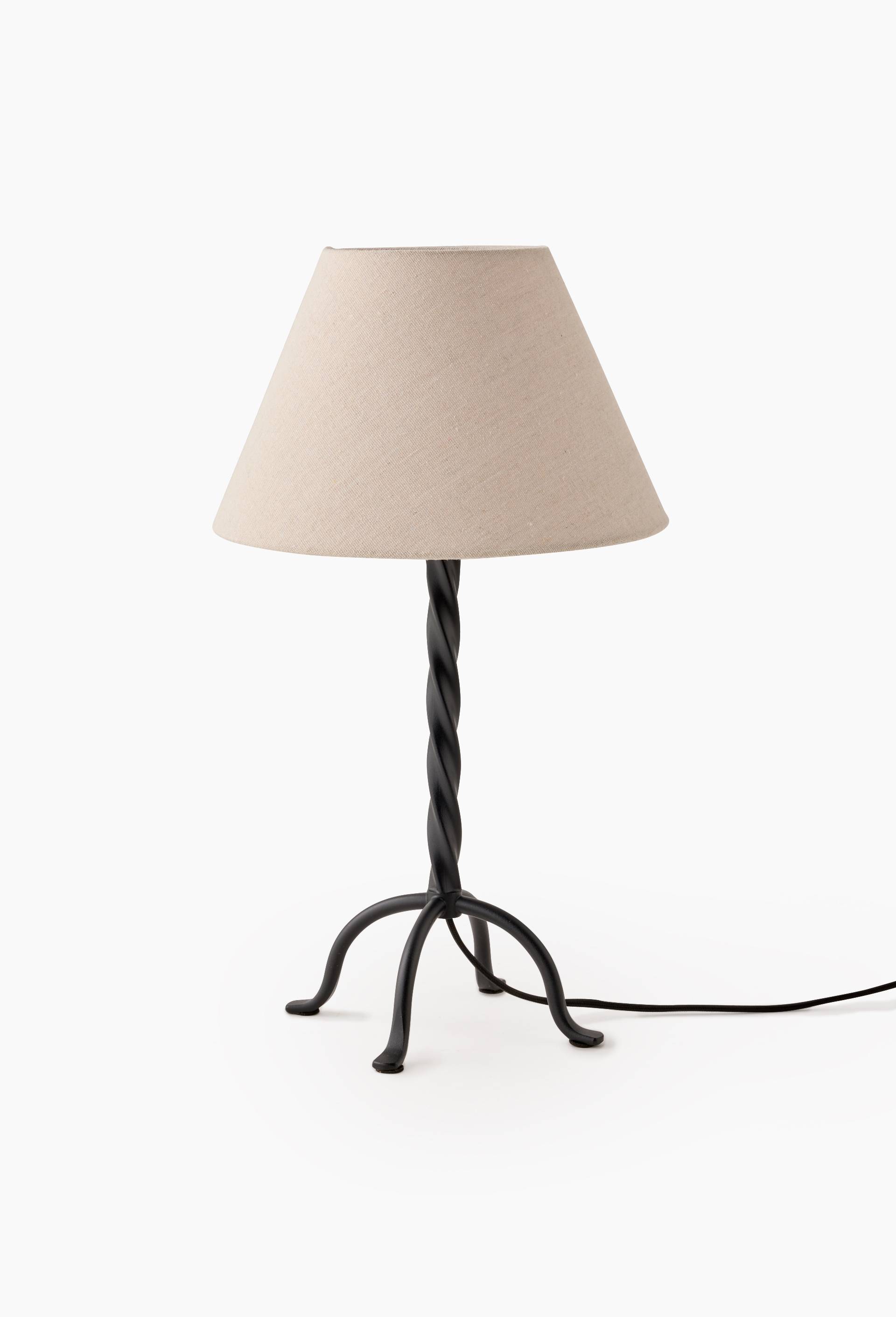 Lampe twist, H40x26cm, en acier, Noir, large image number 0