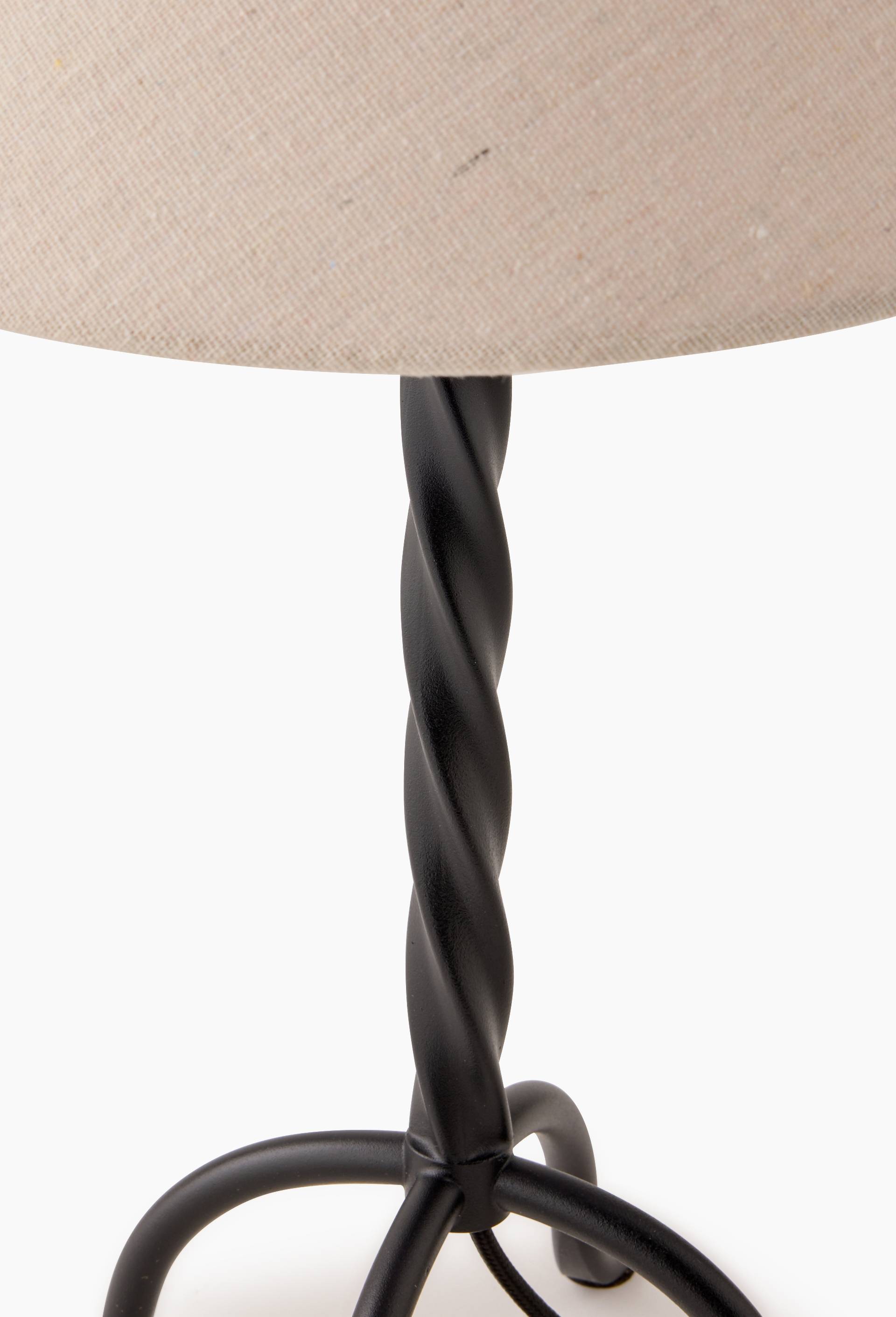 Lampe twist, H40x26cm, en acier, Noir, large image number 1.0