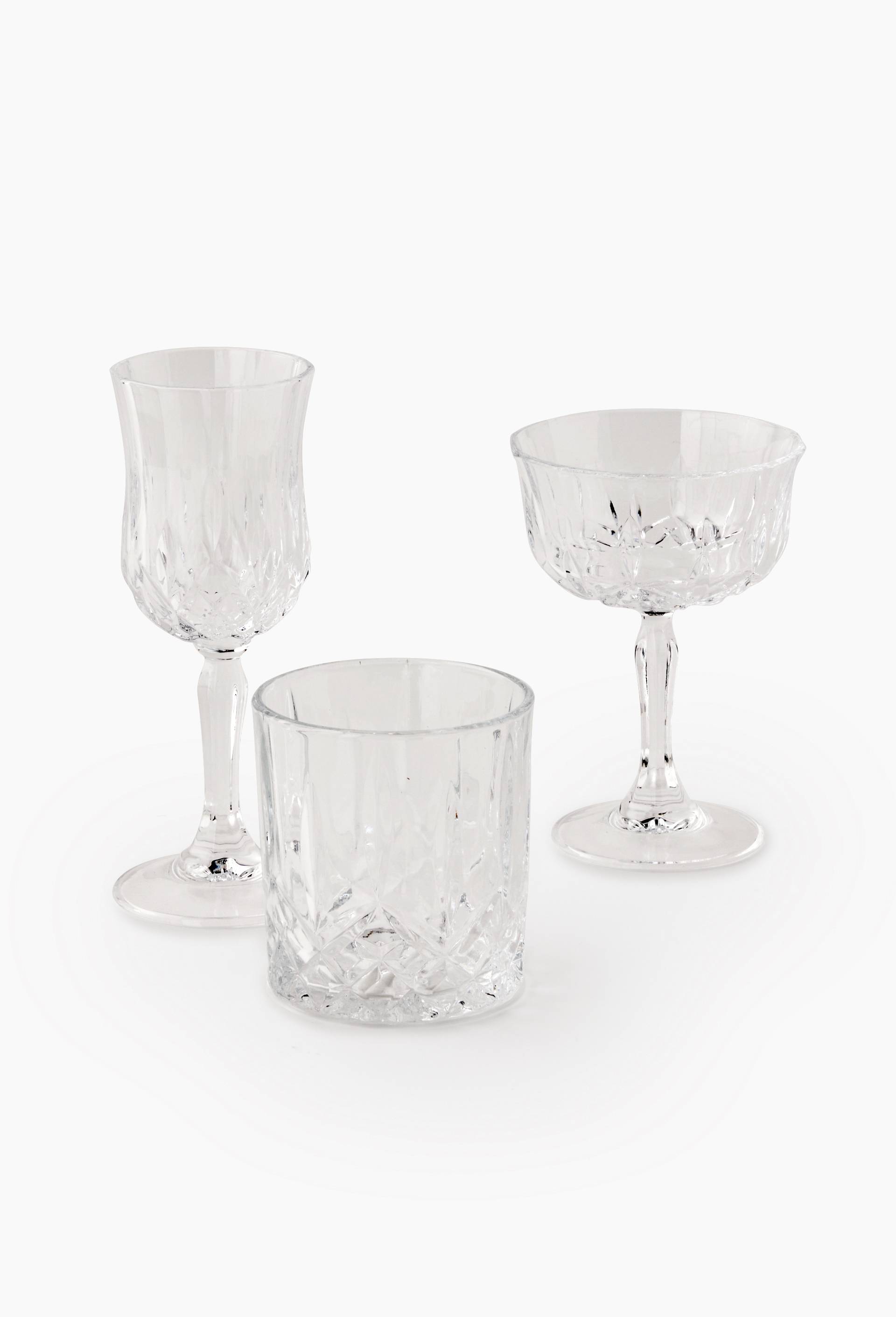 Verre &agrave; eau finition grav&eacute;e, 33cl, Transparent, large image number 1