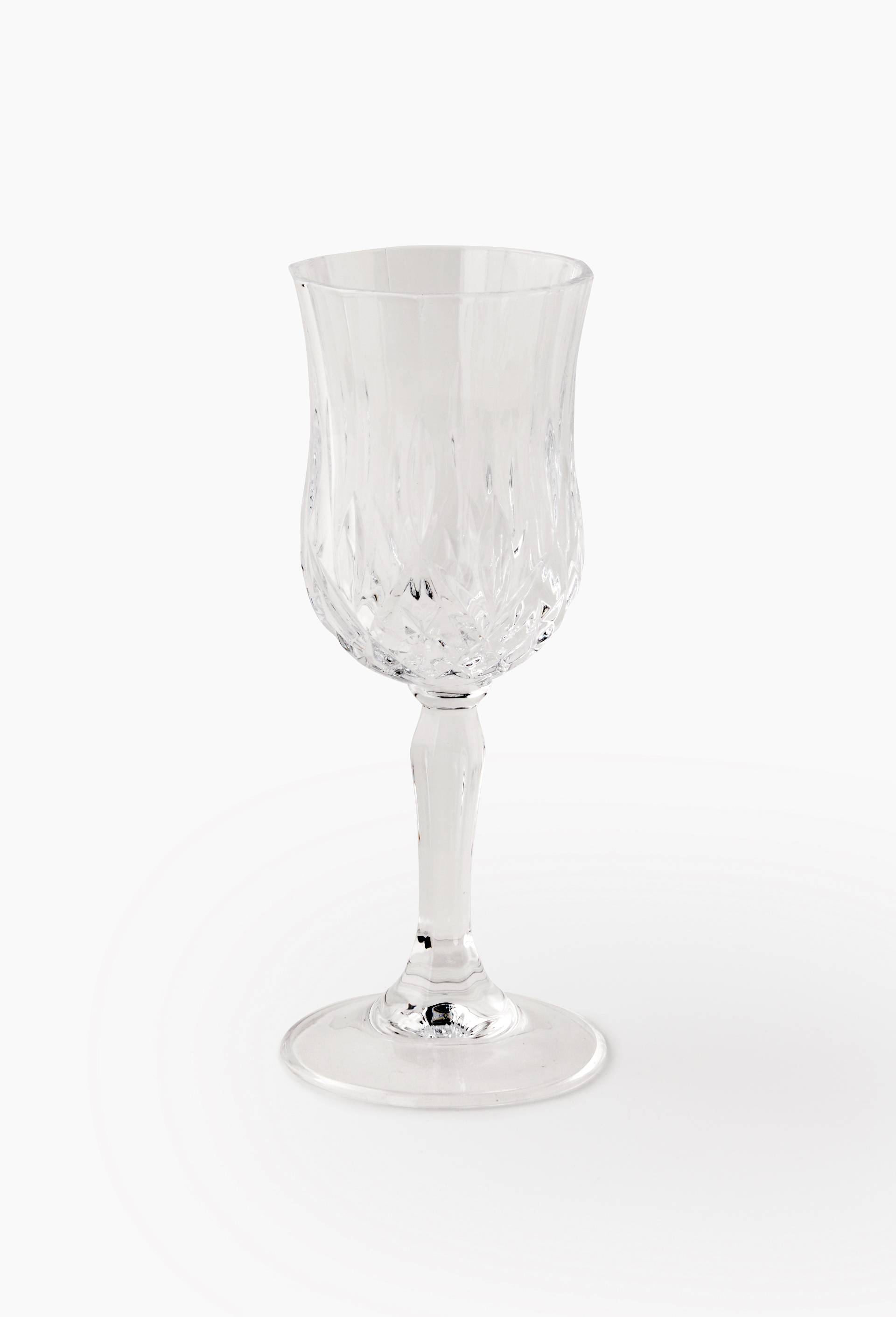 Verre &agrave; pied finition grav&eacute;e, 15cl, Transparent, large image number 0.0
