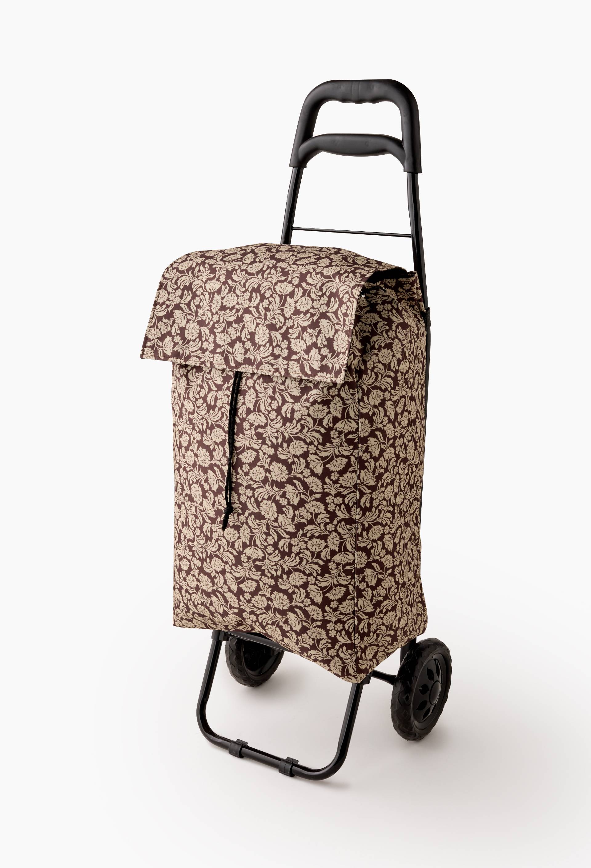 Poussette de march&eacute; finition imprim&eacute;e, 38L, Brun fonc&eacute;, large image number 0