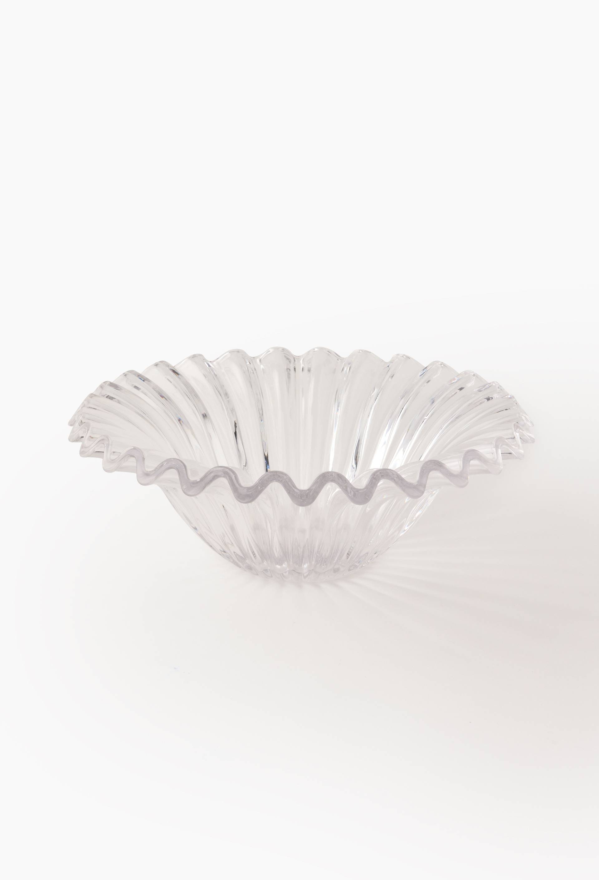 Saladier finition verre, 25cm, Transparent, large image number 0.0
