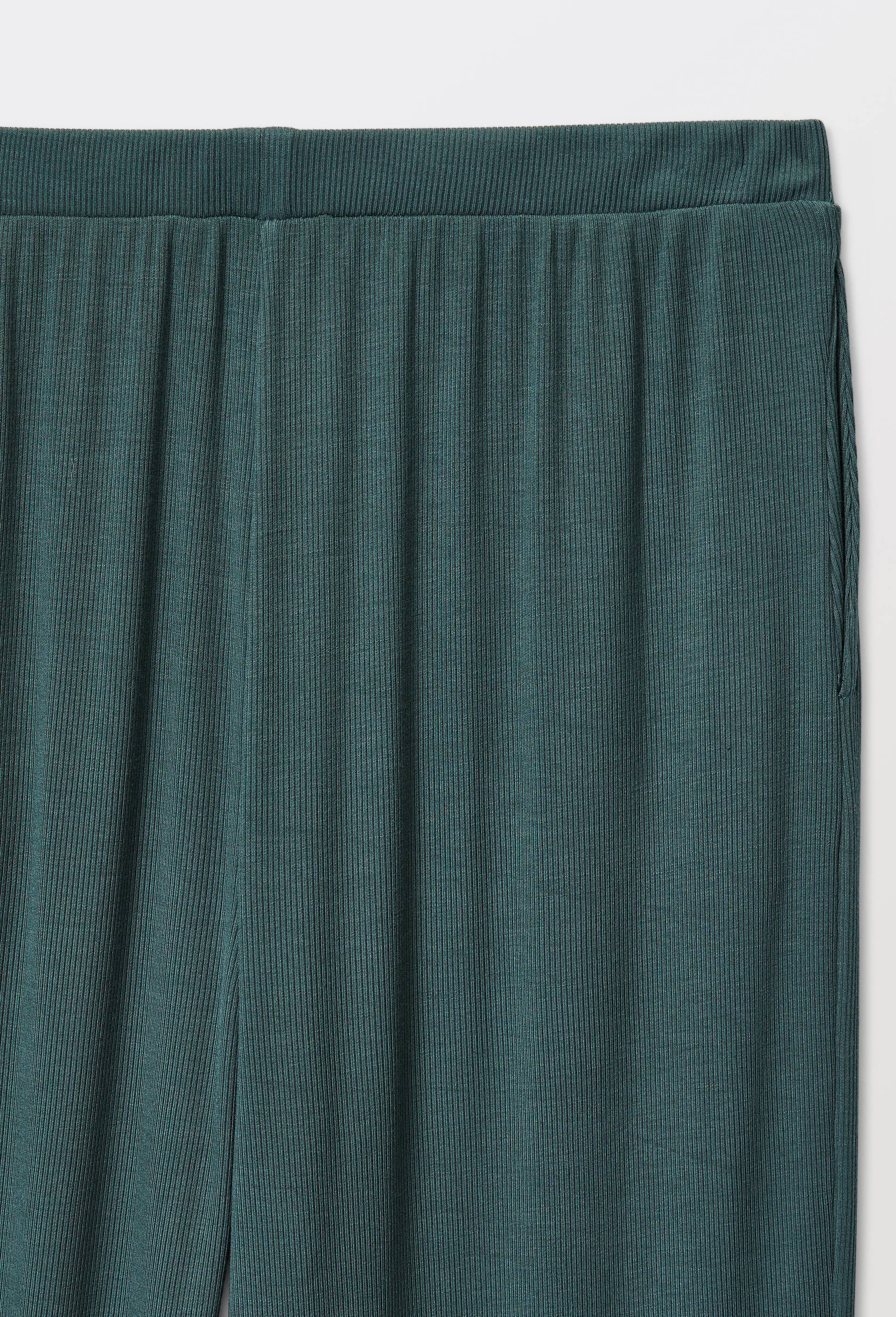 Pantalon de pyjama en modal c&ocirc;tel&eacute;, Vert fonc&eacute;, large image number 5.0